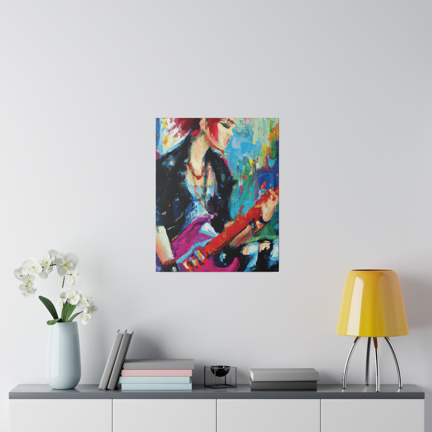 6476F - Rockstar Oil Painting Style Print | Poster | Home Decor | Wall Art | Music Art | Canvas