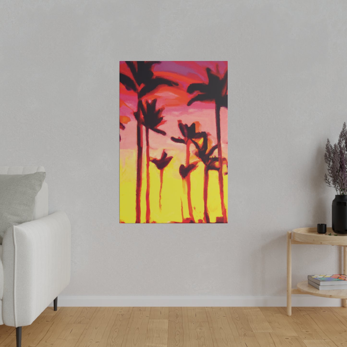 2249A - Miami Beach Sunset Painting Print | Miami | Beach | Sunset | Poster | Home Decor | Wall Art | Canvas