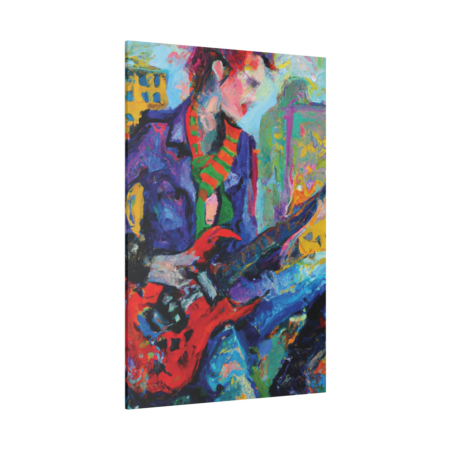 5227E - Rockstar Oil Painting Style Print | Poster | Home Decor | Wall Art | Music Art | Canvas