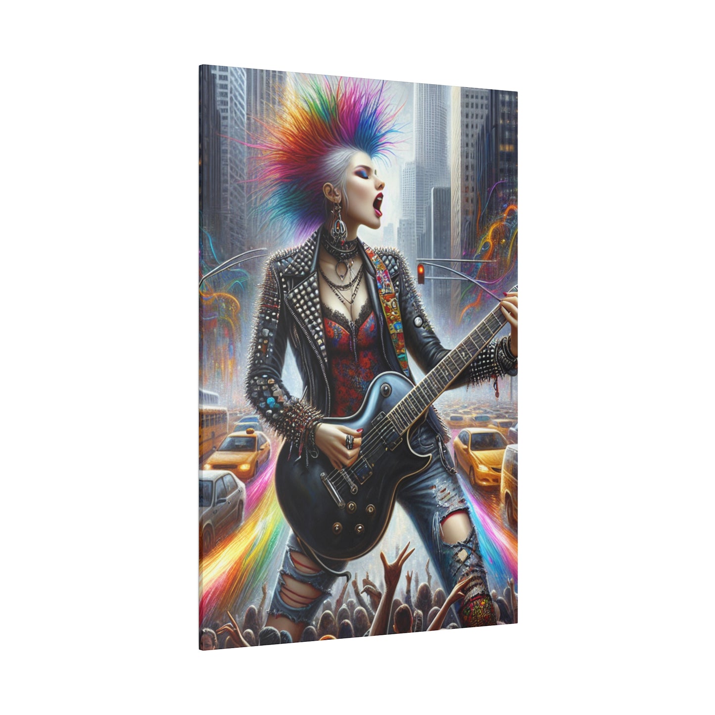 7301Z - Rockstar Oil Painting Style Print | Poster | Home Decor | Wall Art | Music Art | Canvas