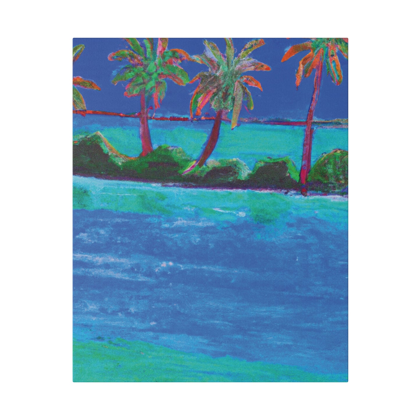 7454G - Bahamas Ocean Painting Print | Bahamas | Ocean | Beach | Poster | Home Decor | Wall Art | Canvas