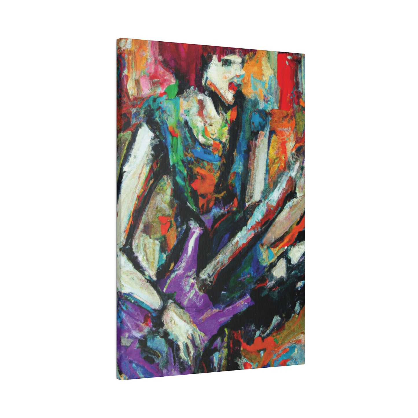 2354A - Rockstar Oil Painting Style Print | Poster | Home Decor | Wall Art | Music Art | Canvas