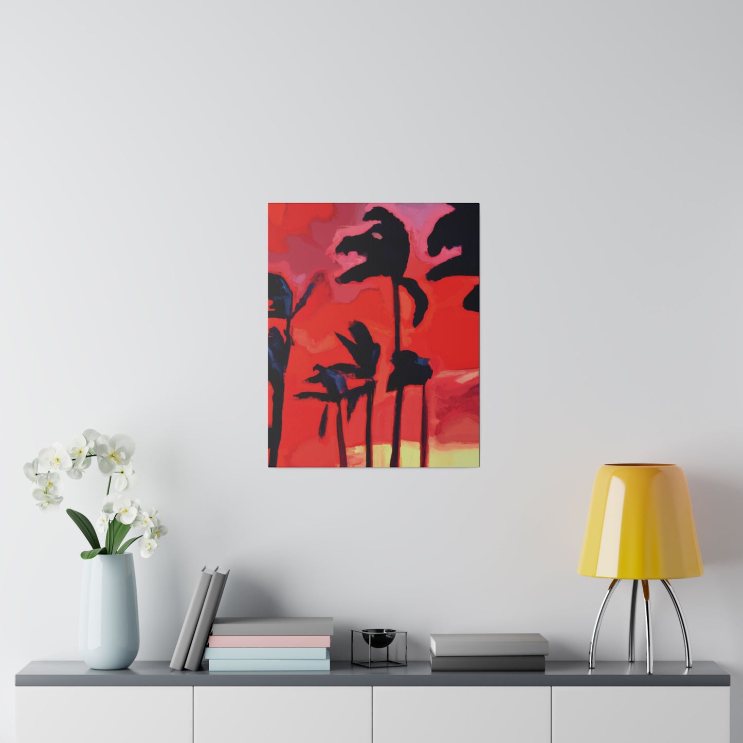 7933T - Miami Beach Sunset Painting Print | Miami | Beach | Sunset | Poster | Home Decor | Wall Art | Canvas