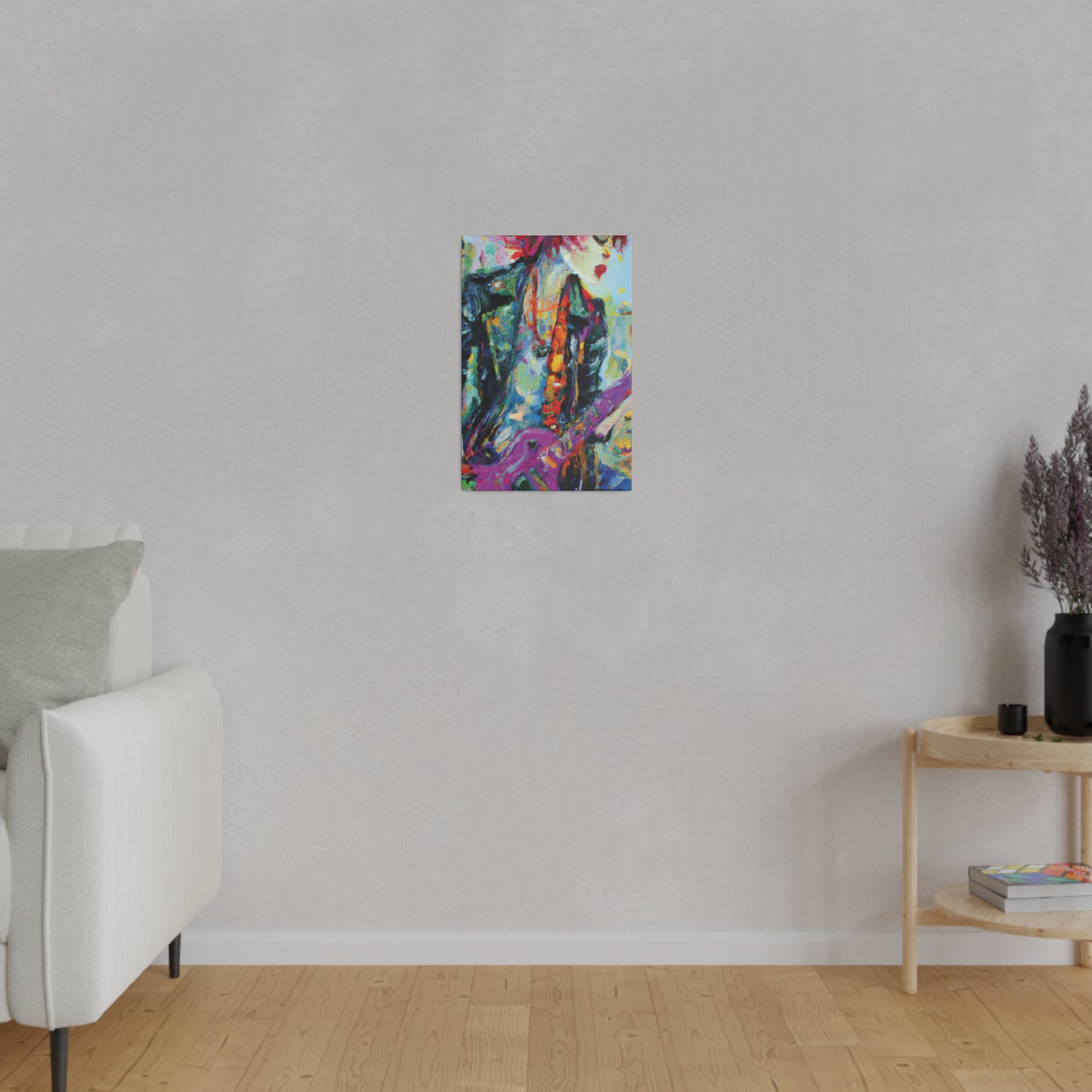 9351Q - Rockstar Oil Painting Style Print | Poster | Home Decor | Wall Art | Music Art | Canvas