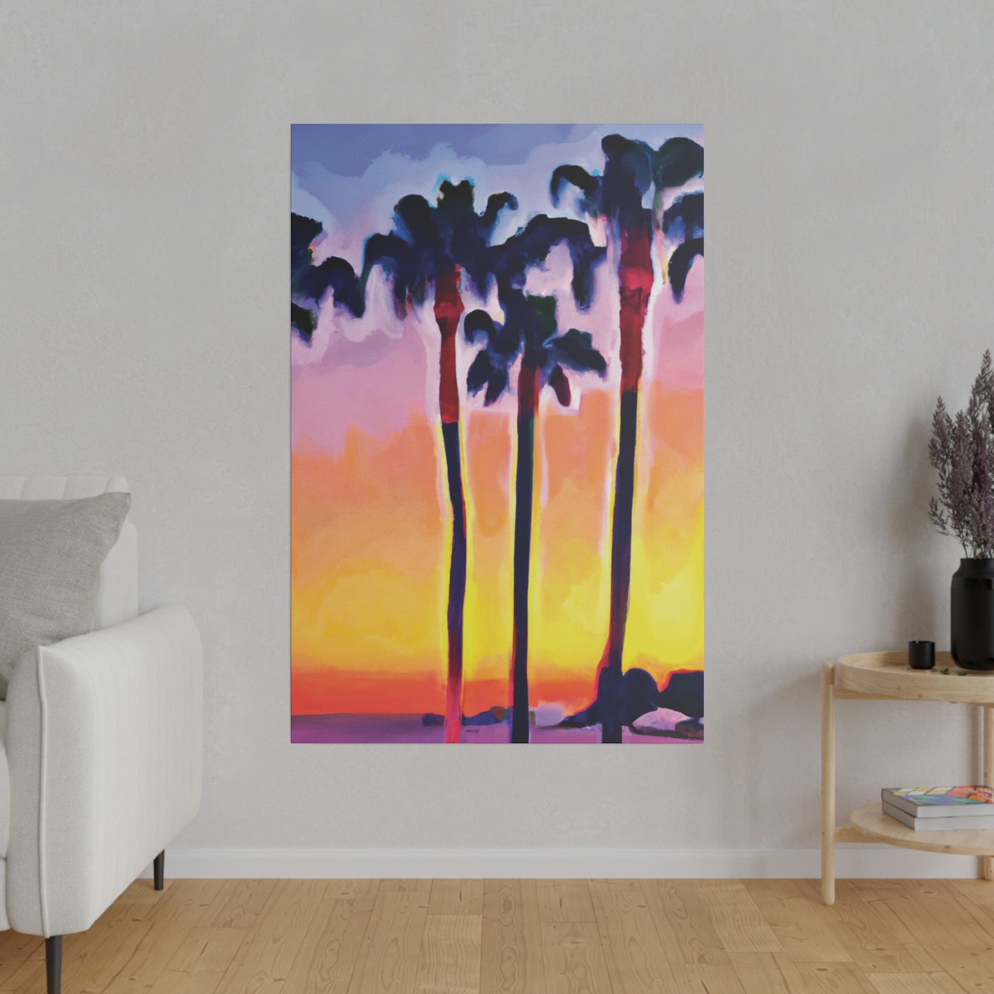 7116C - Miami Beach Sunset Painting Print | Miami | Beach | Sunset | Poster | Home Decor | Wall Art | Canvas