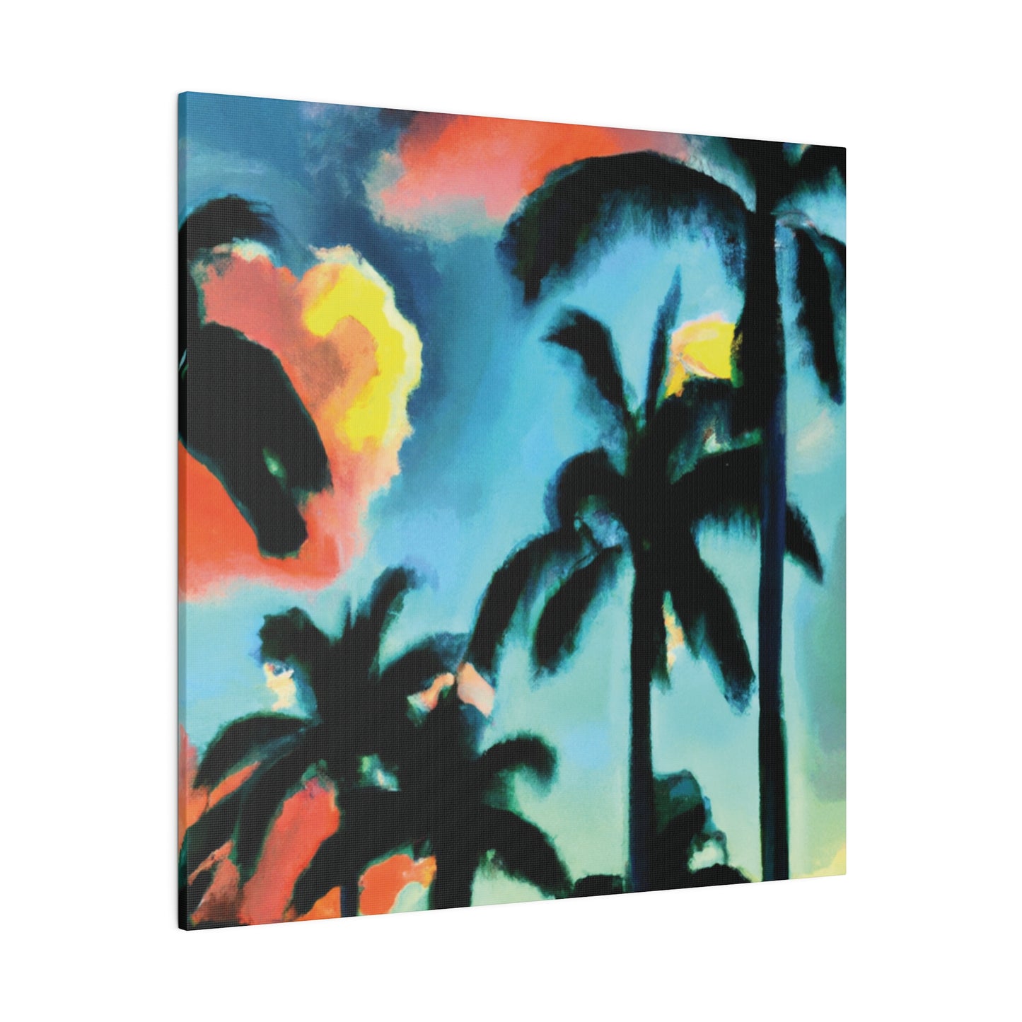 8724W - Miami Beach Sunset Painting Print | Miami | Beach | Sunset | Poster | Home Decor | Wall Art | Canvas
