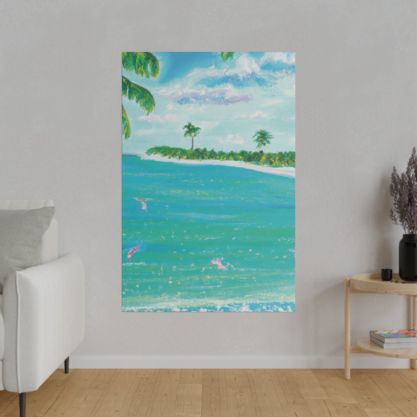 6576D - Bahamas Ocean Painting Print | Bahamas | Ocean | Beach | Poster | Home Decor | Wall Art | Canvas