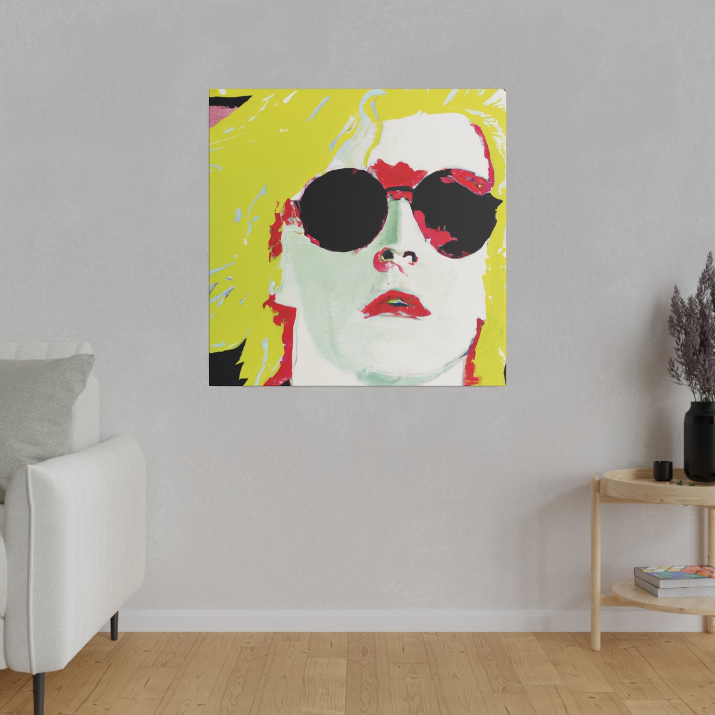 6289X - Rockstar Painting Print | Face | Abstract | Poster | Home Decor | Wall Art | Music Art | Canvas