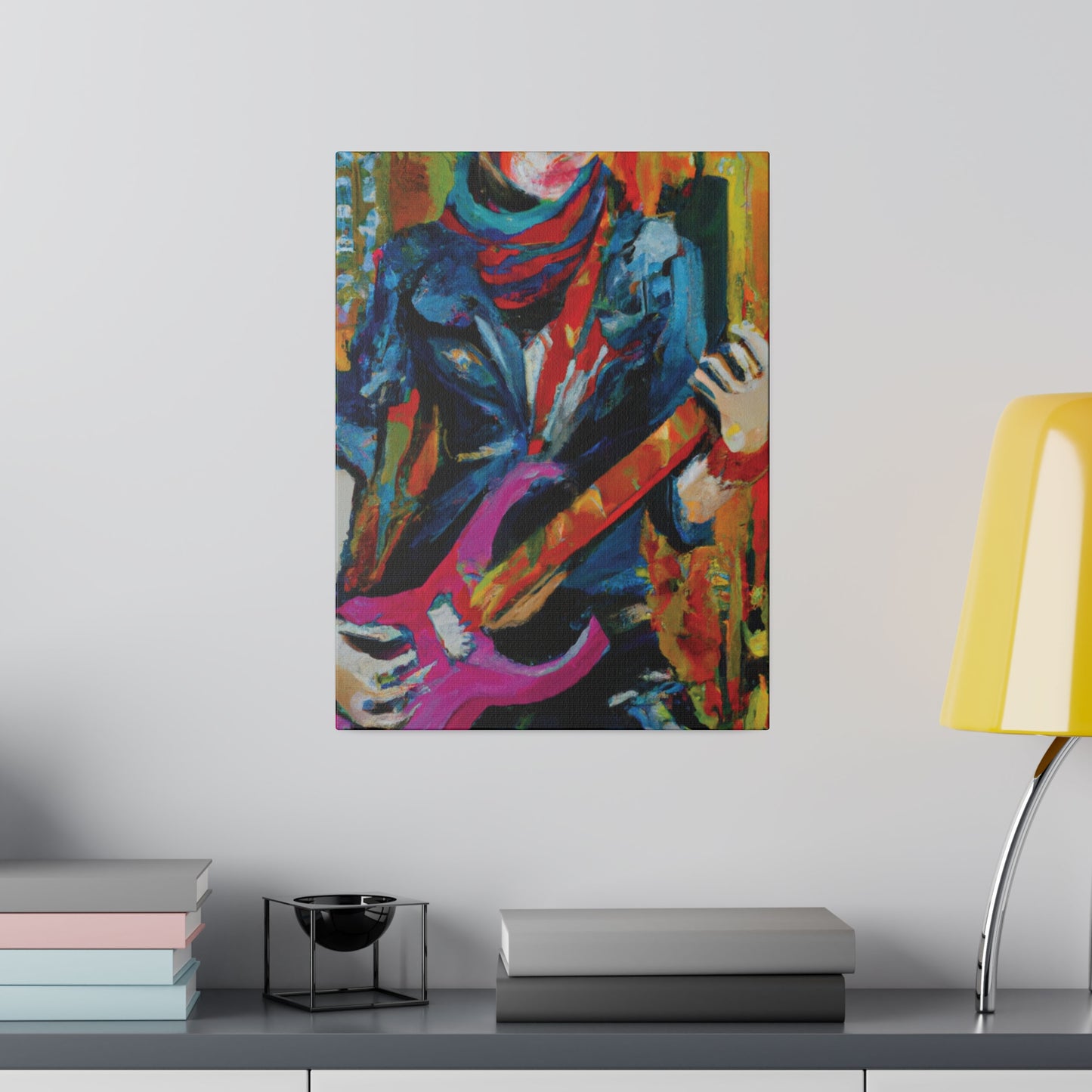 6226G - Rockstar Oil Painting Style Print | Poster | Home Decor | Wall Art | Music Art | Canvas