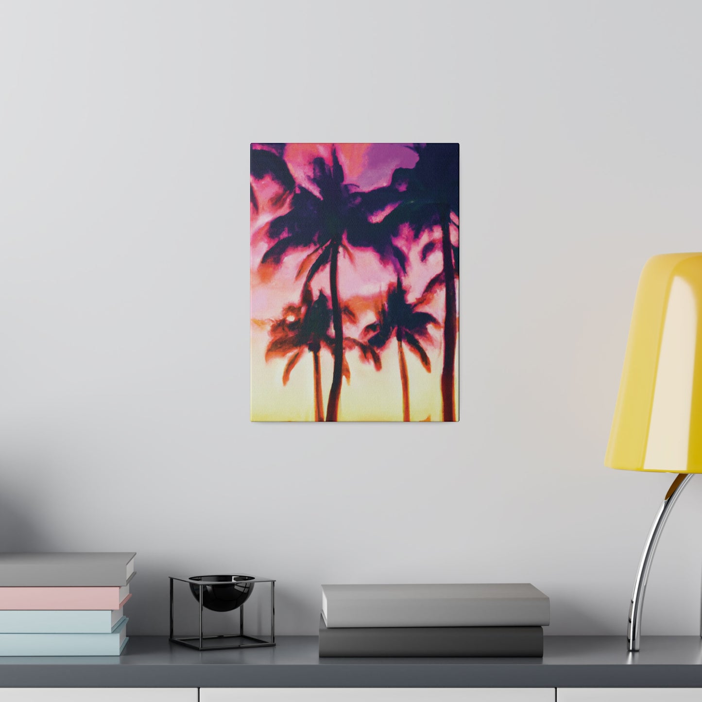 7266A - Miami Beach Sunset Painting Print | Miami | Beach | Sunset | Poster | Home Decor | Wall Art | Canvas