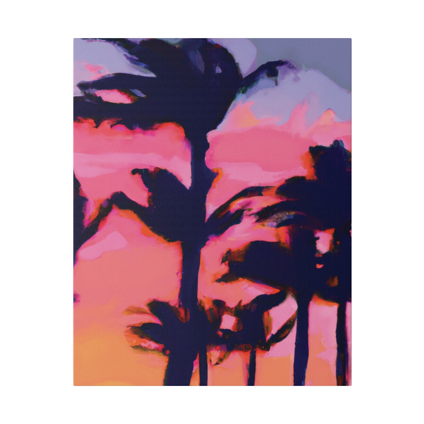7993P - Miami Beach Sunset Painting Print | Miami | Beach | Sunset | Poster | Home Decor | Wall Art | Canvas