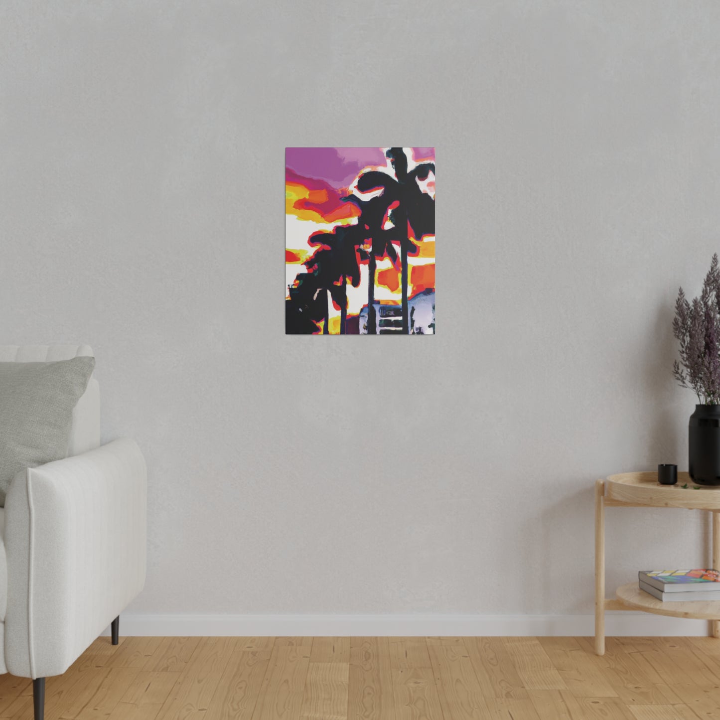 1923K - Miami Beach Sunset Painting Print | Miami | Beach | Sunset | Poster | Home Decor | Wall Art | Canvas