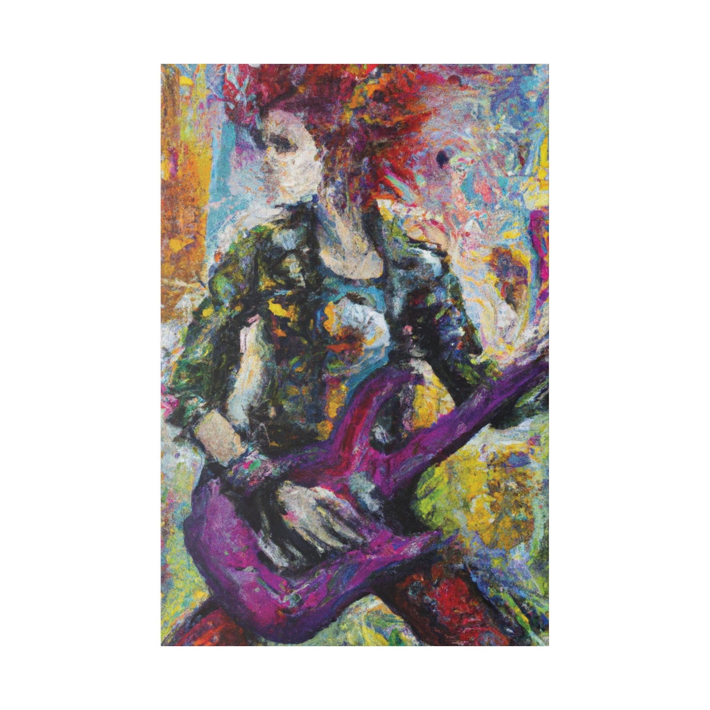 5487U - Rockstar Oil Painting Style Print | Poster | Home Decor | Wall Art | Music Art | Canvas