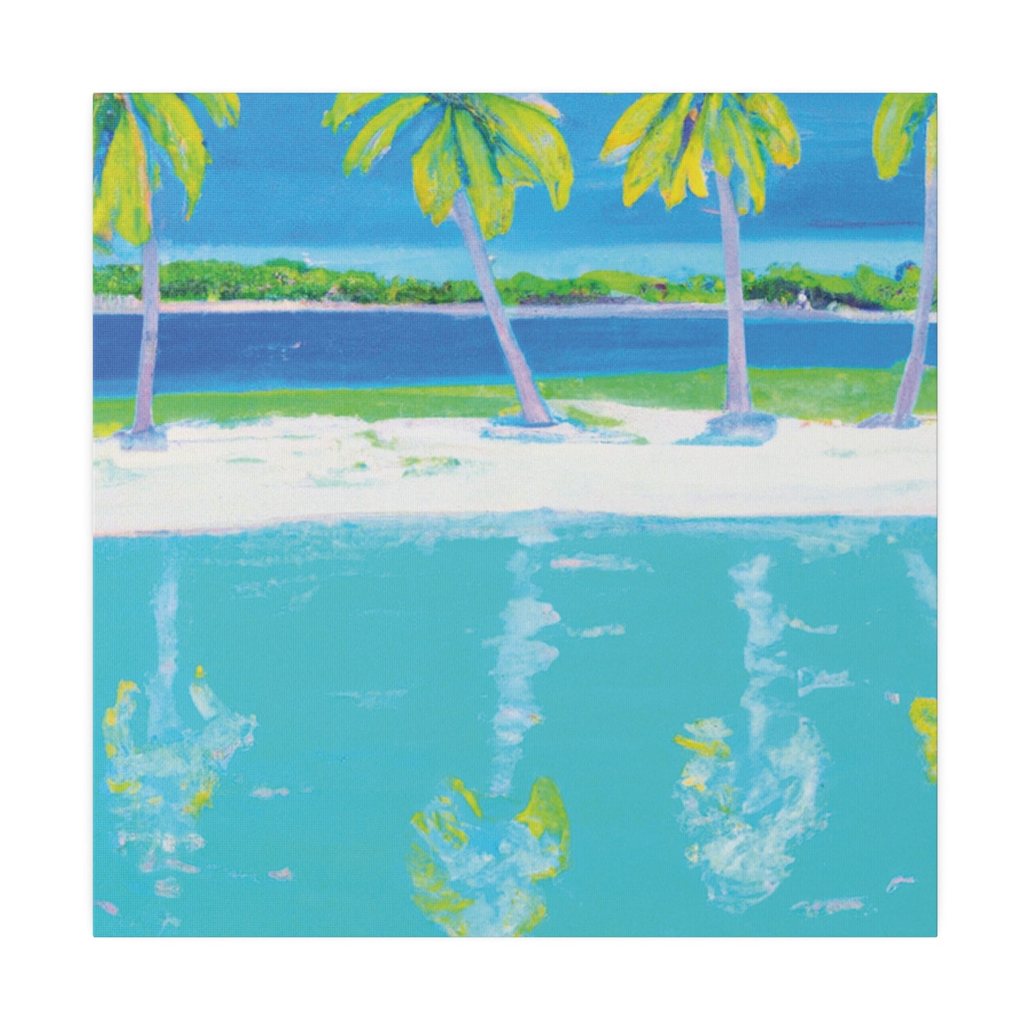 2196Z - Bahamas Ocean Painting Print | Bahamas | Ocean | Beach | Poster | Home Decor | Wall Art | Canvas