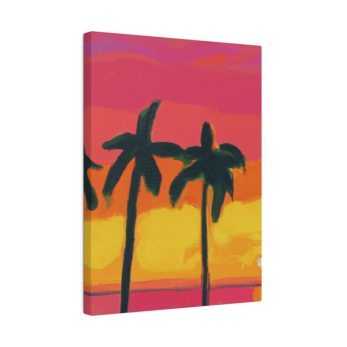 9642Q - Miami Beach Sunset Painting Print | Miami | Beach | Sunset | Poster | Home Decor | Wall Art | Canvas