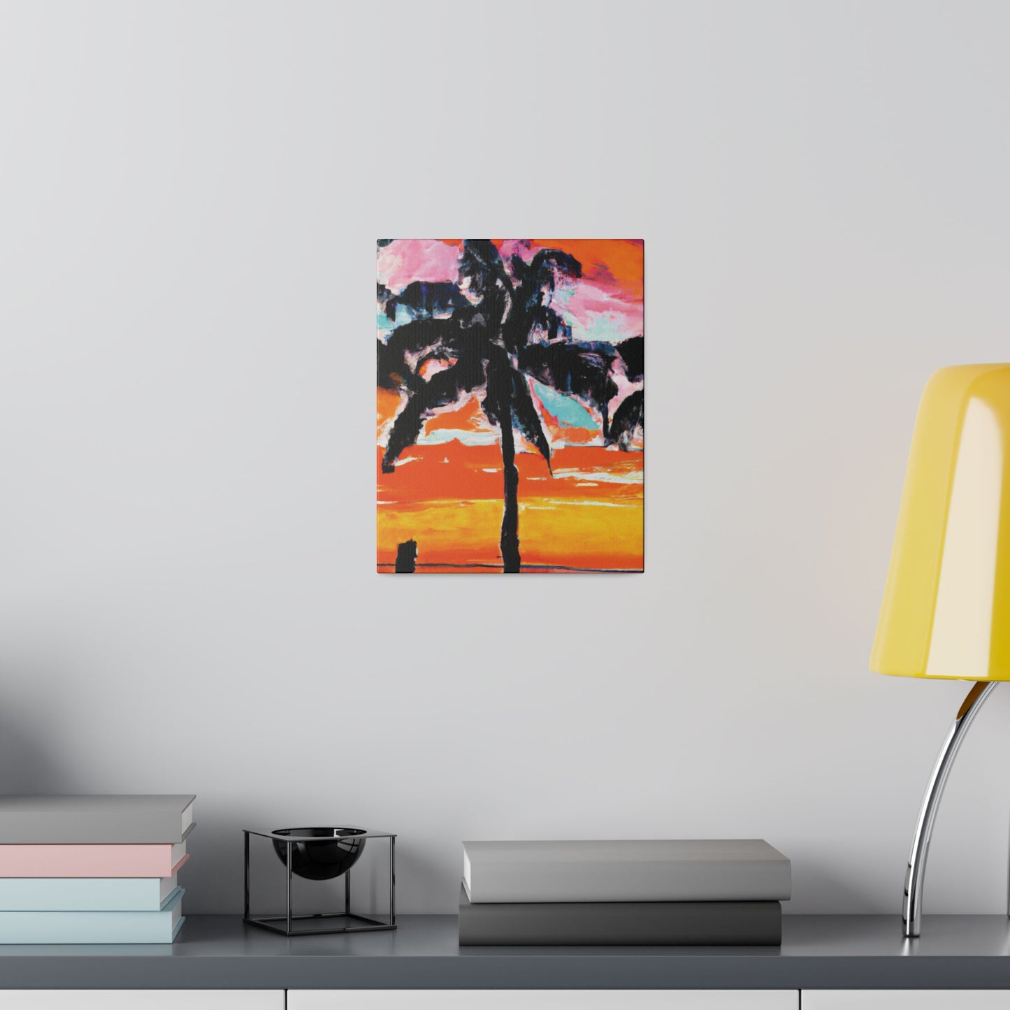 8371S - Miami Beach Sunset Painting Print | Miami | Beach | Sunset | Poster | Home Decor | Wall Art | Canvas