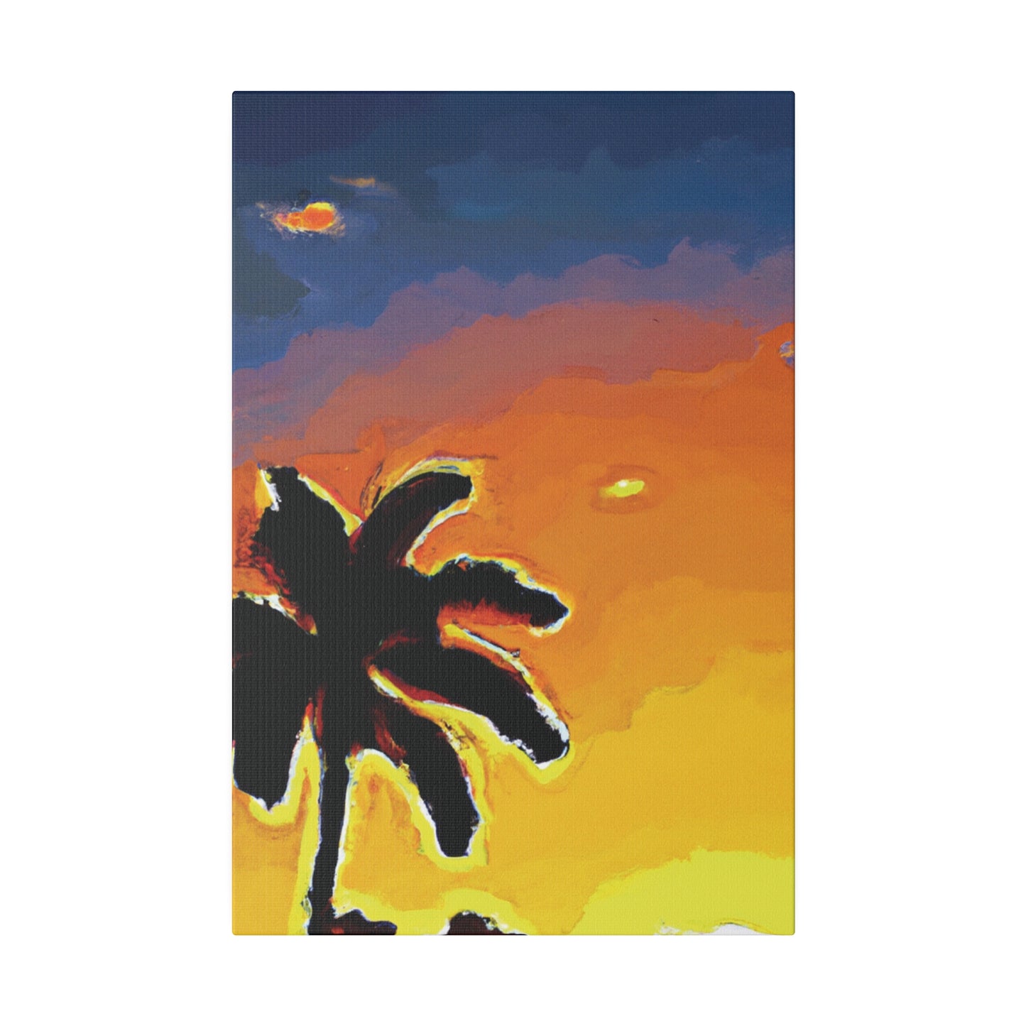 8720W - Miami Beach Sunset Painting Print | Miami | Beach | Sunset | Poster | Home Decor | Wall Art | Canvas