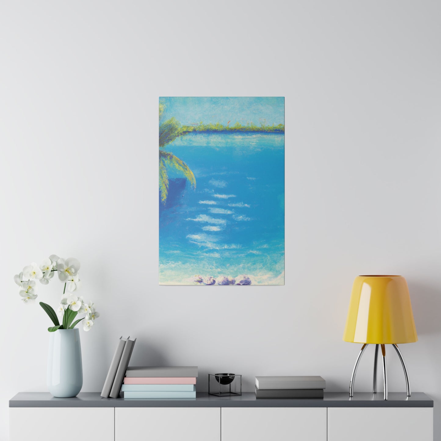 9819K - Bahamas Ocean Painting Print | Bahamas | Ocean | Beach | Poster | Home Decor | Wall Art | Canvas