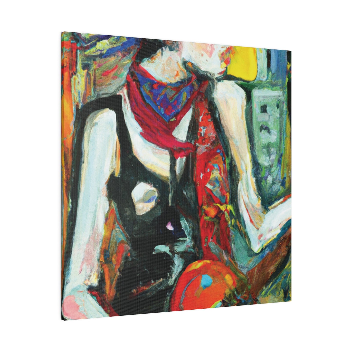 8733Q - Rockstar Oil Painting Style Print | Poster | Home Decor | Wall Art | Music Art | Canvas