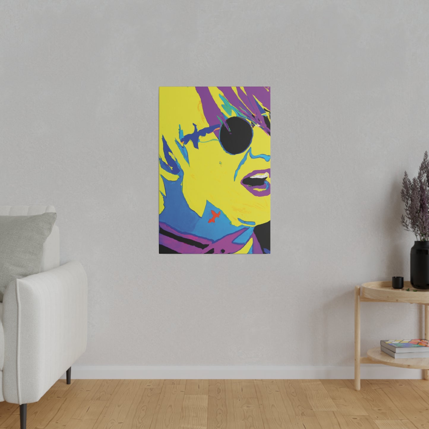 8129K - Rockstar Painting Print | Face | Abstract | Poster | Home Decor | Wall Art | Music Art | Canvas