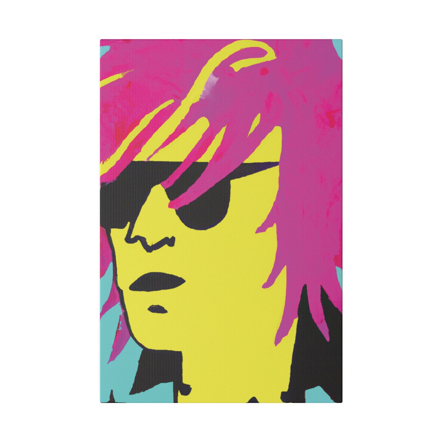 7462L - Rockstar Painting Print | Face | Abstract | Poster | Home Decor | Wall Art | Music Art | Canvas