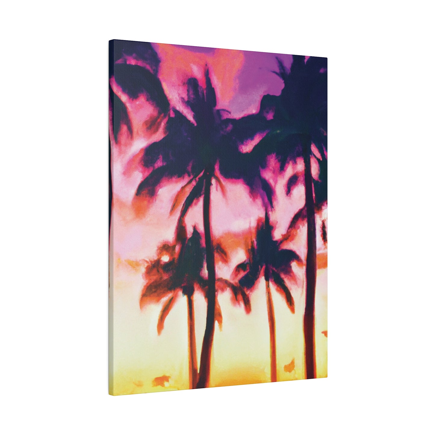 7266A - Miami Beach Sunset Painting Print | Miami | Beach | Sunset | Poster | Home Decor | Wall Art | Canvas