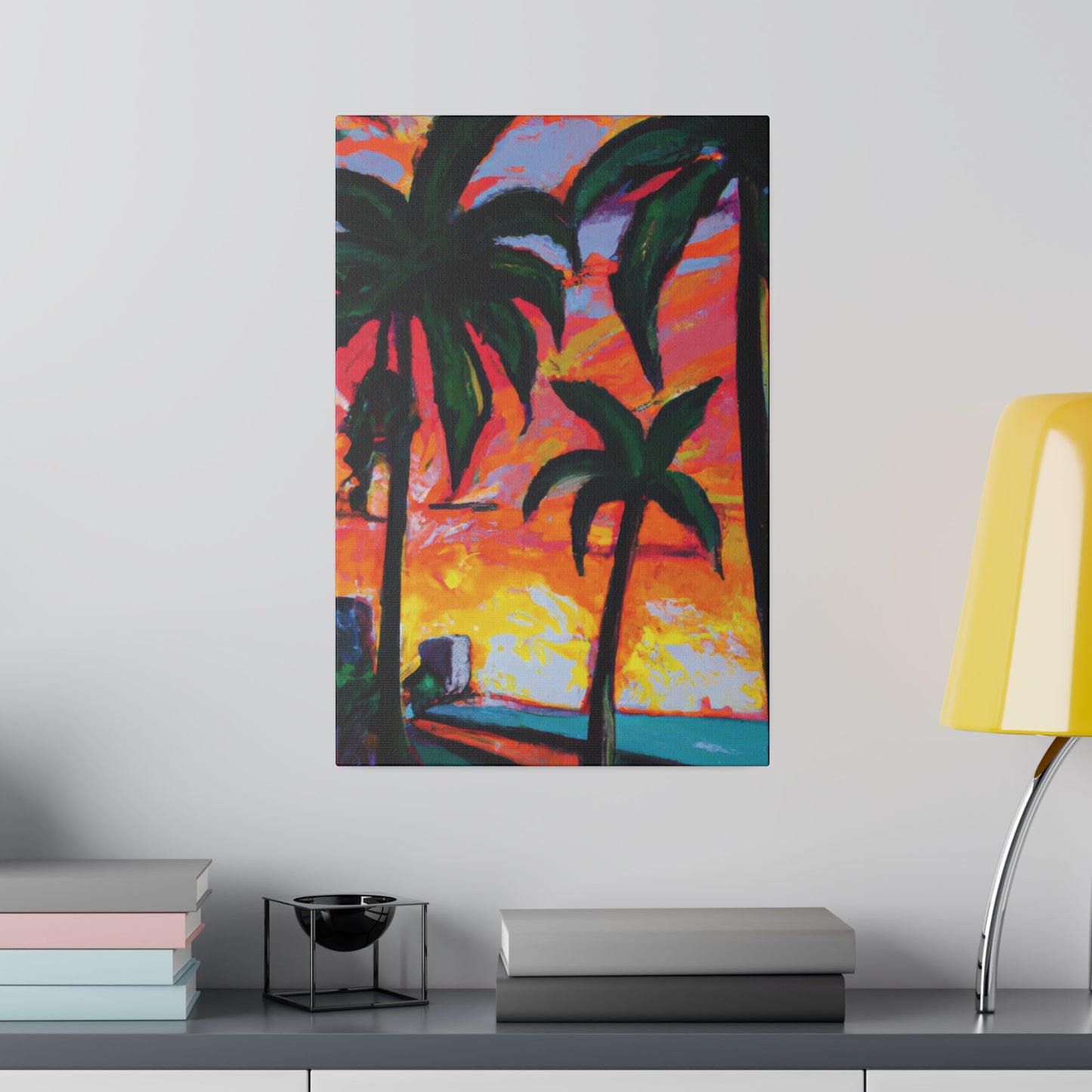 5471R - Miami Beach Sunset Painting Print | Miami | Beach | Sunset | Poster | Home Decor | Wall Art | Canvas