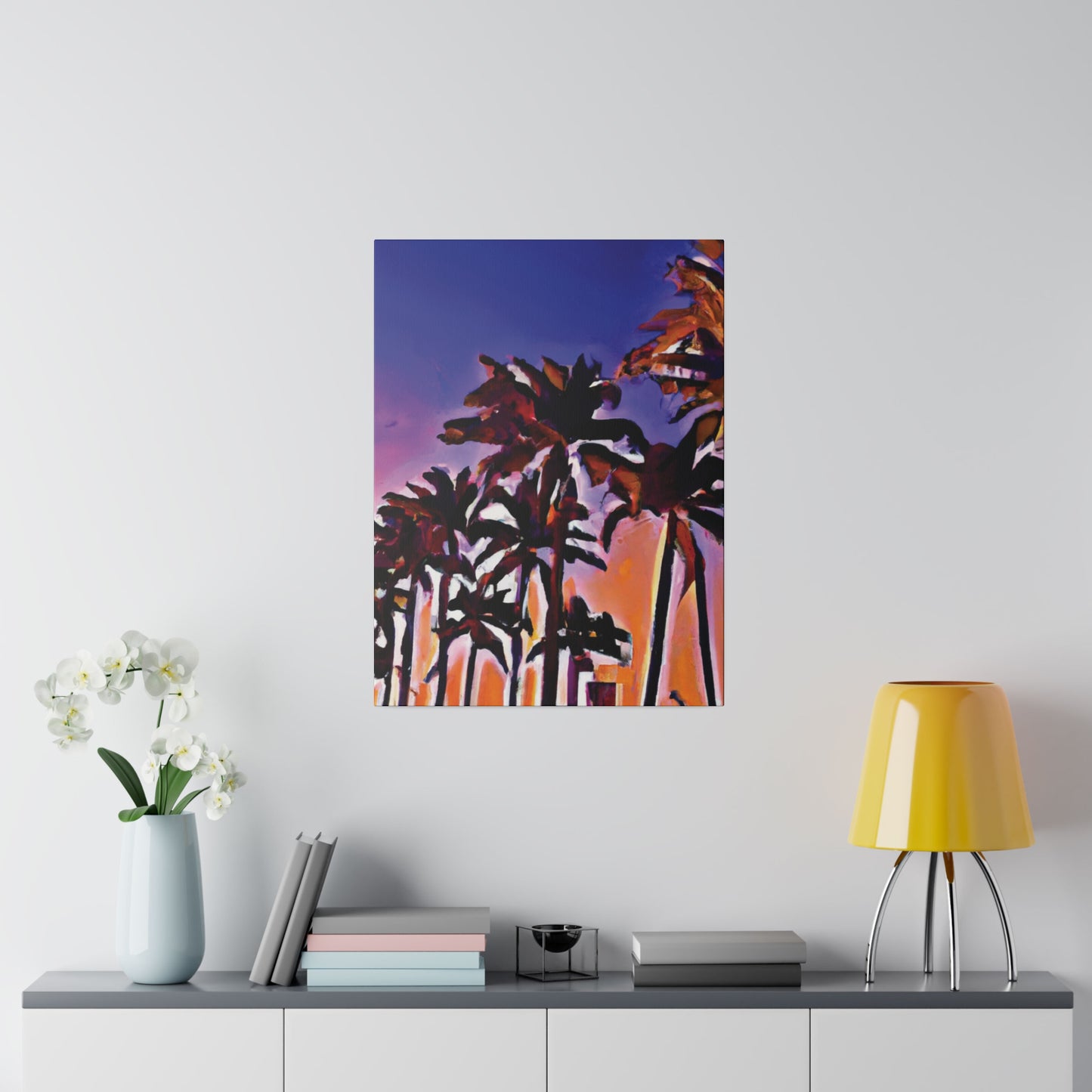 1463E - Miami Beach Sunset Painting Print | Miami | Beach | Sunset | Poster | Home Decor | Wall Art | Canvas