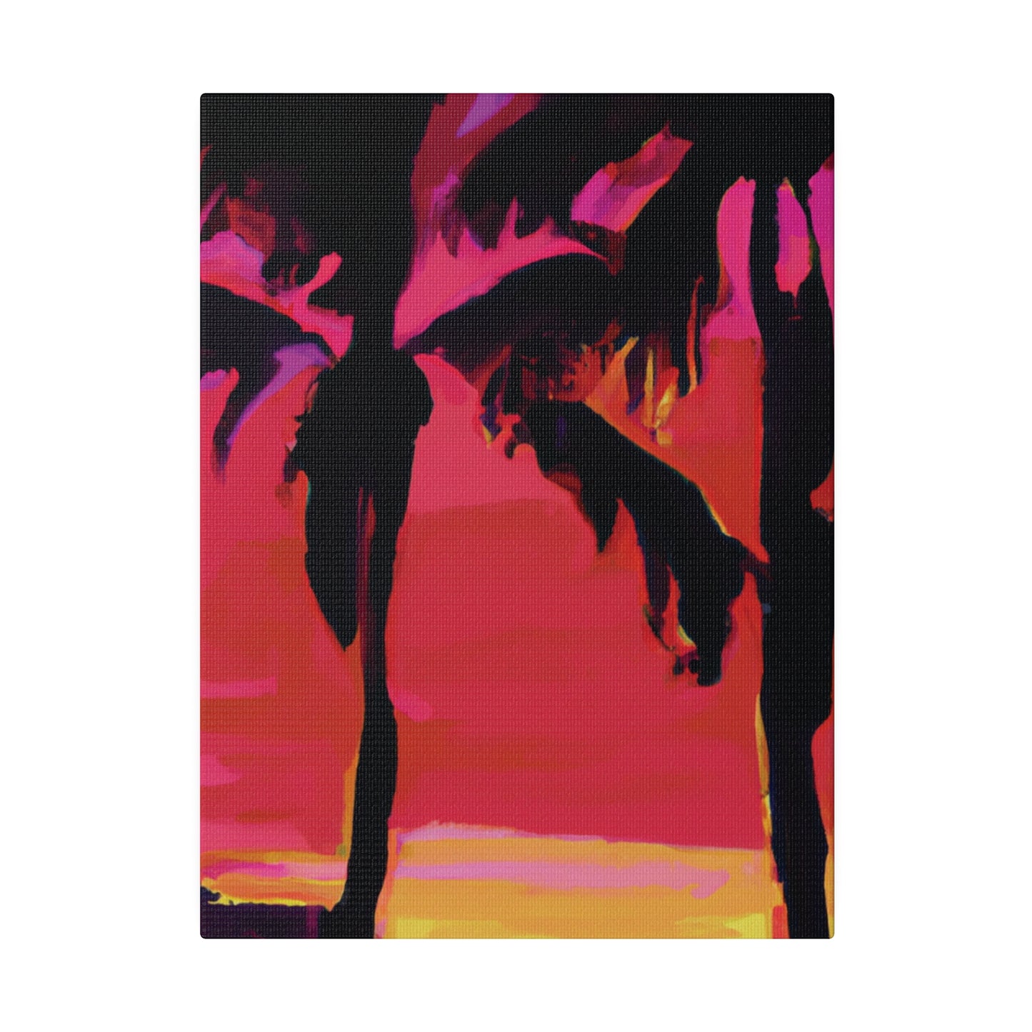 3182A - Miami Beach Sunset Painting Print | Miami | Beach | Sunset | Poster | Home Decor | Wall Art | Canvas