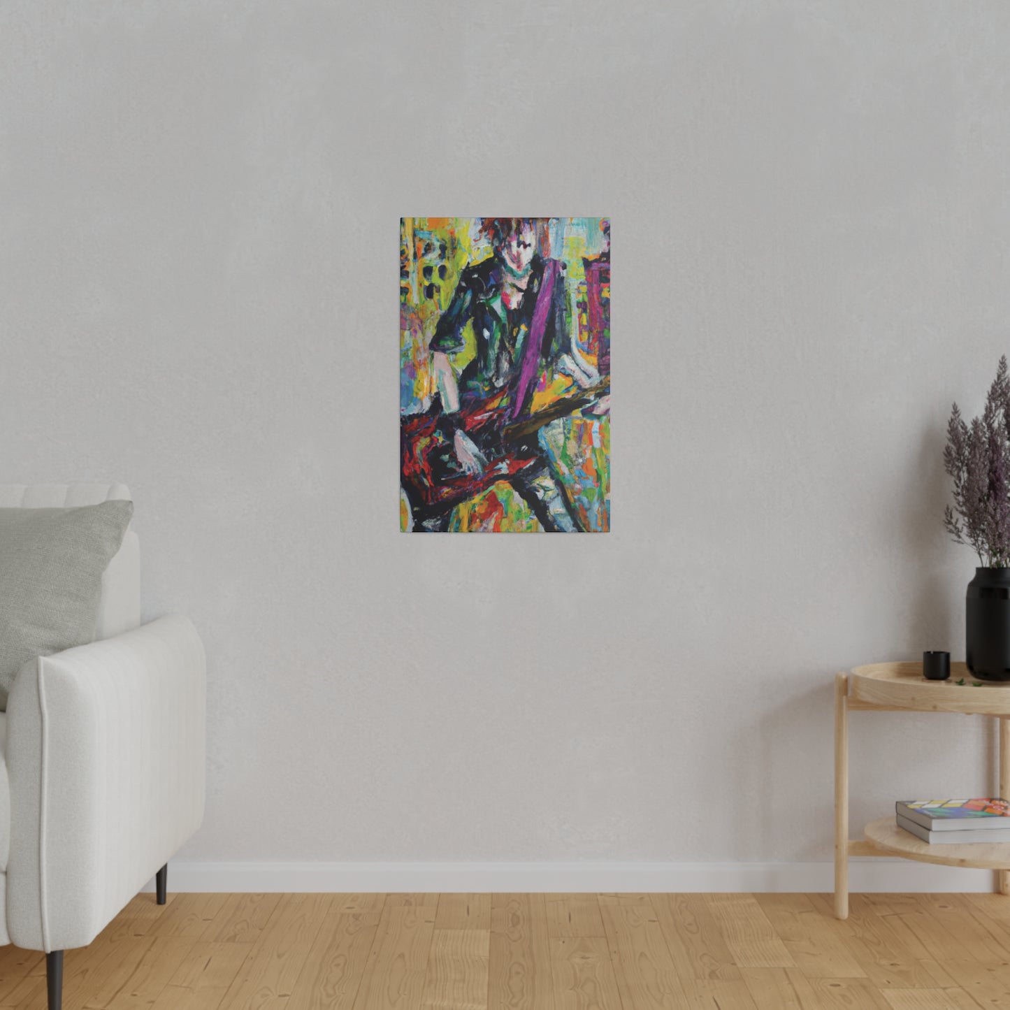 5521G - Rockstar Oil Painting Style Print | Poster | Home Decor | Wall Art | Music Art | Canvas