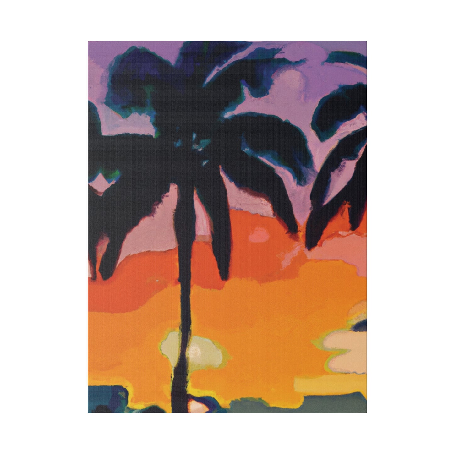 7875Z - Miami Beach Sunset Painting Print | Miami | Beach | Sunset | Poster | Home Decor | Wall Art | Canvas