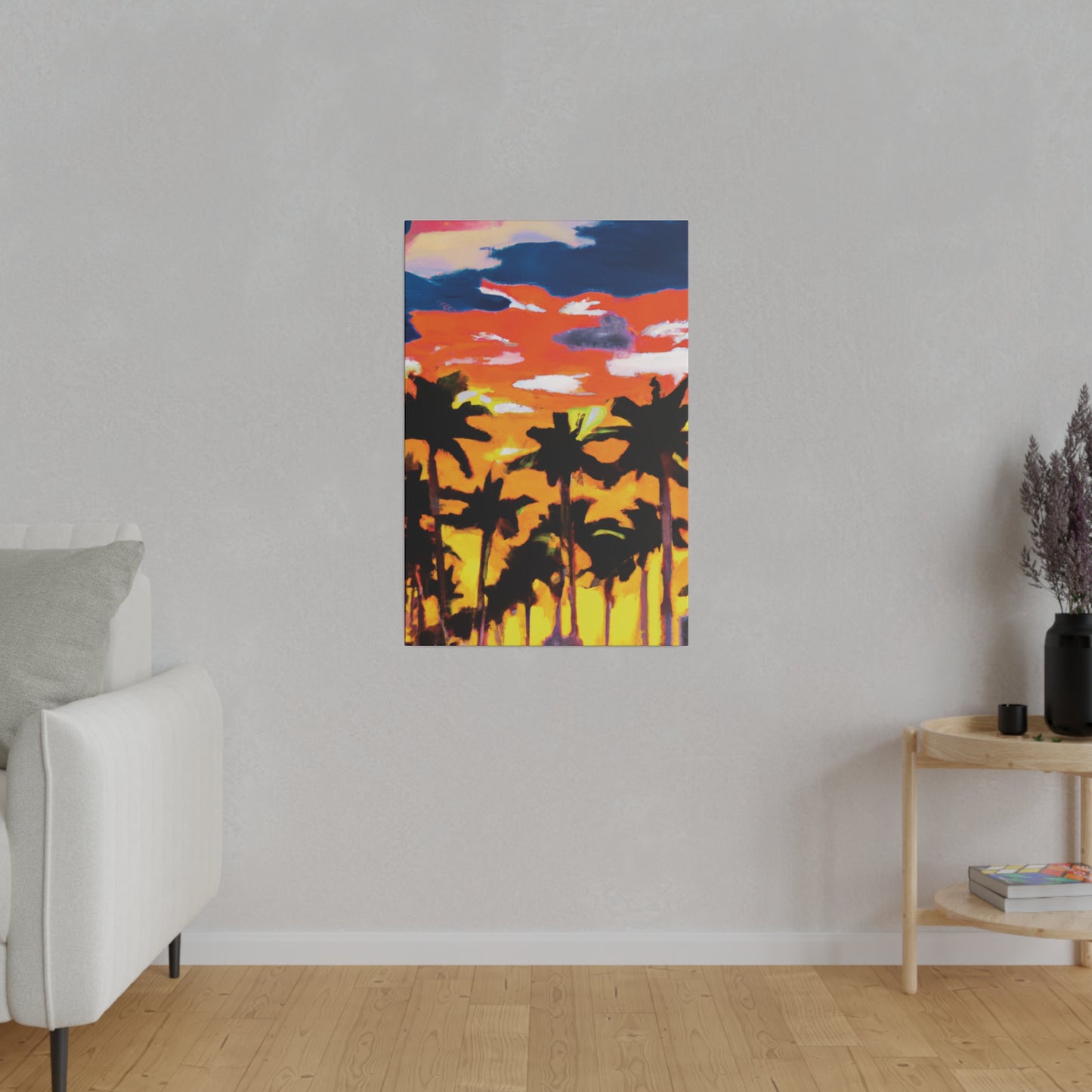 8206A - Miami Beach Sunset Painting Print | Miami | Beach | Sunset | Poster | Home Decor | Wall Art | Canvas