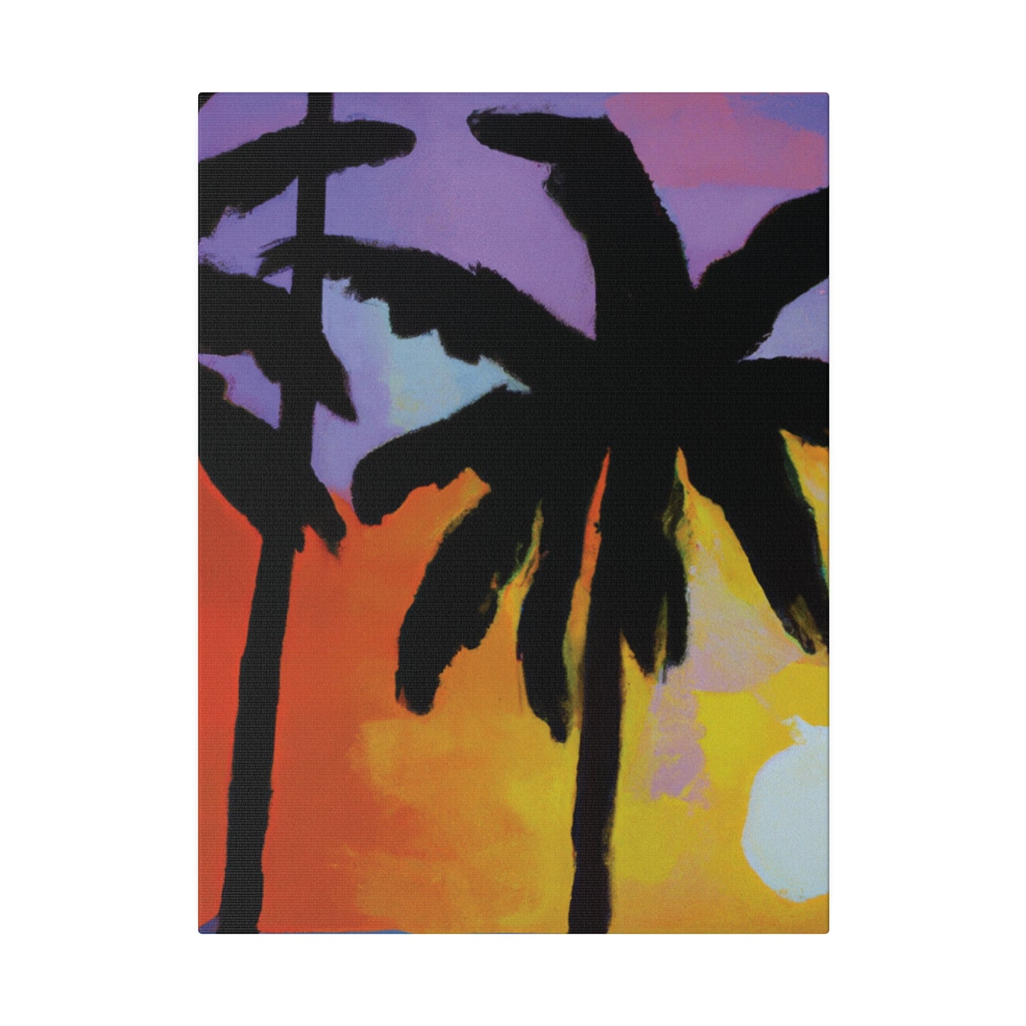 8594V - Miami Beach Sunset Painting Print | Miami | Beach | Sunset | Poster | Home Decor | Wall Art | Canvas