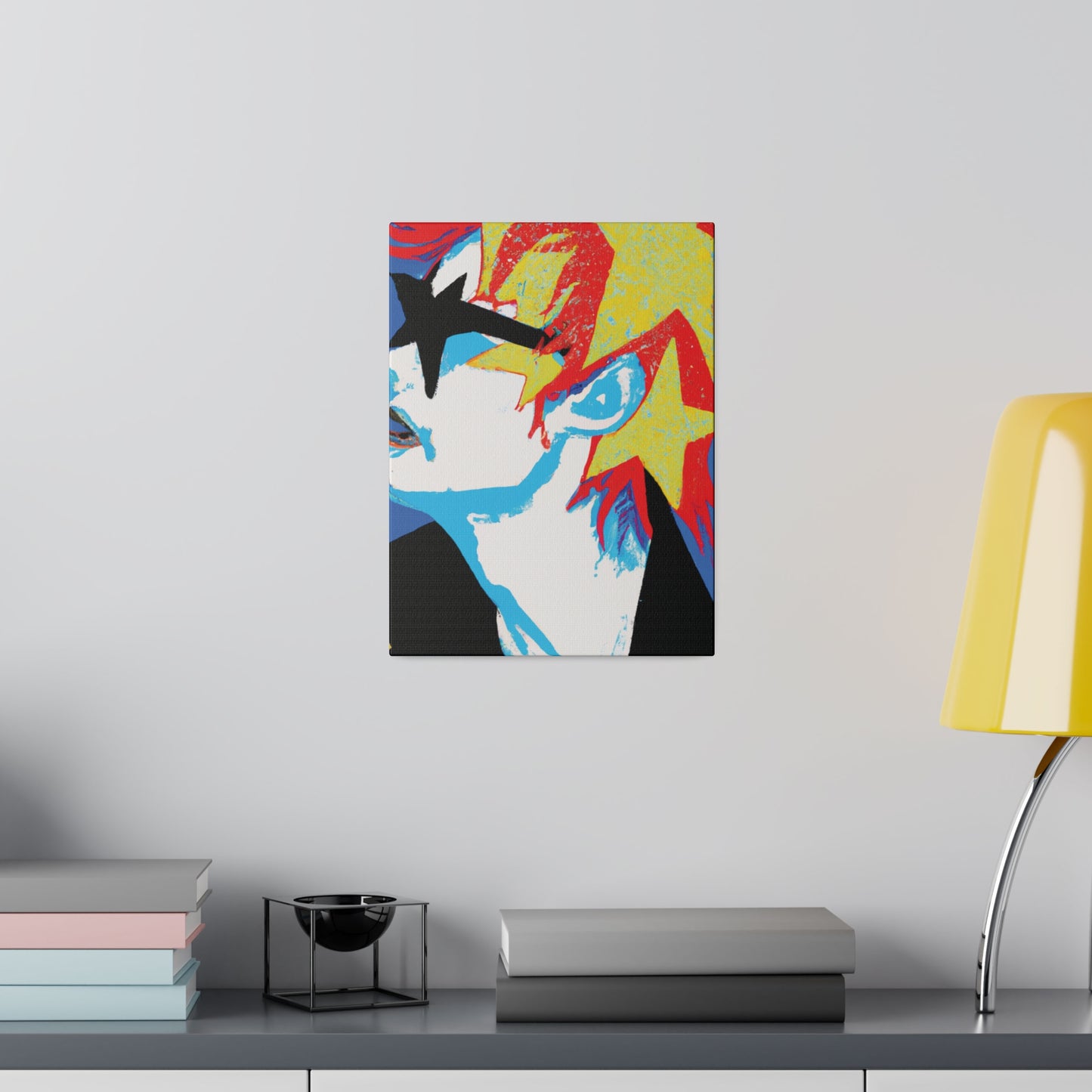 9245E - Rockstar Painting Print | Face | Abstract | Poster | Home Decor | Wall Art | Music Art | Canvas