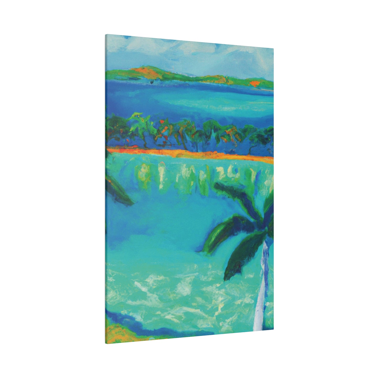 3784F - Bahamas Ocean Painting Print | Bahamas | Ocean | Beach | Poster | Home Decor | Wall Art | Canvas