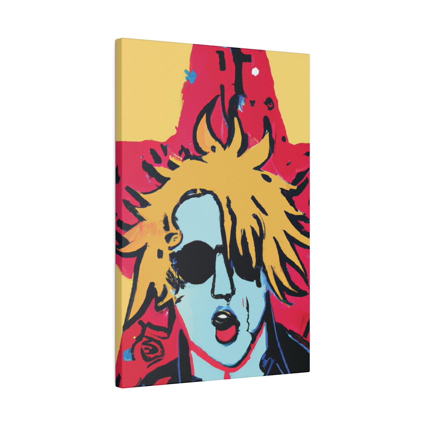 8143X - Rockstar Painting Print | Face | Abstract | Poster | Home Decor | Wall Art | Music Art | Canvas