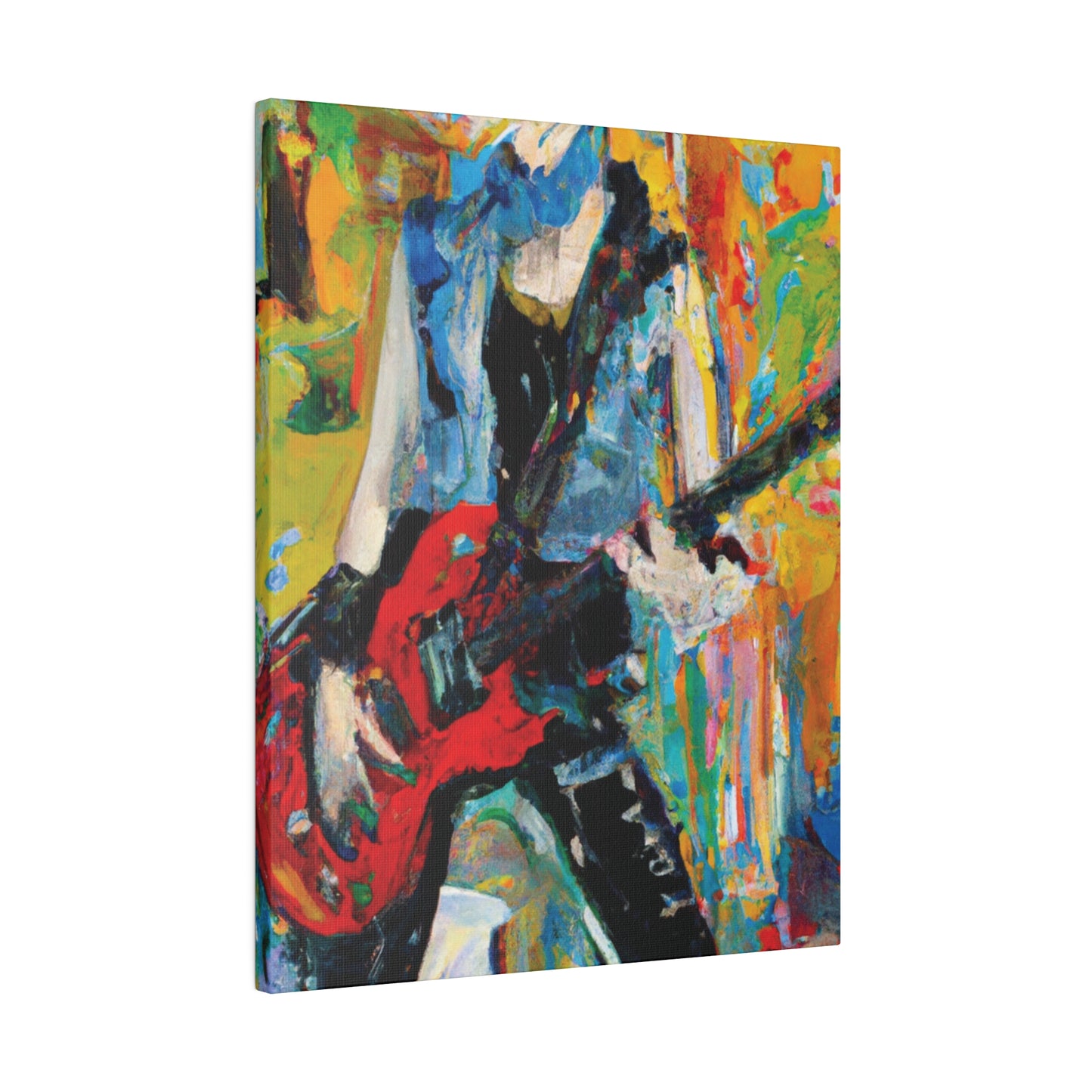 4721P - Rockstar Oil Painting Style Print | Poster | Home Decor | Wall Art | Music Art | Canvas