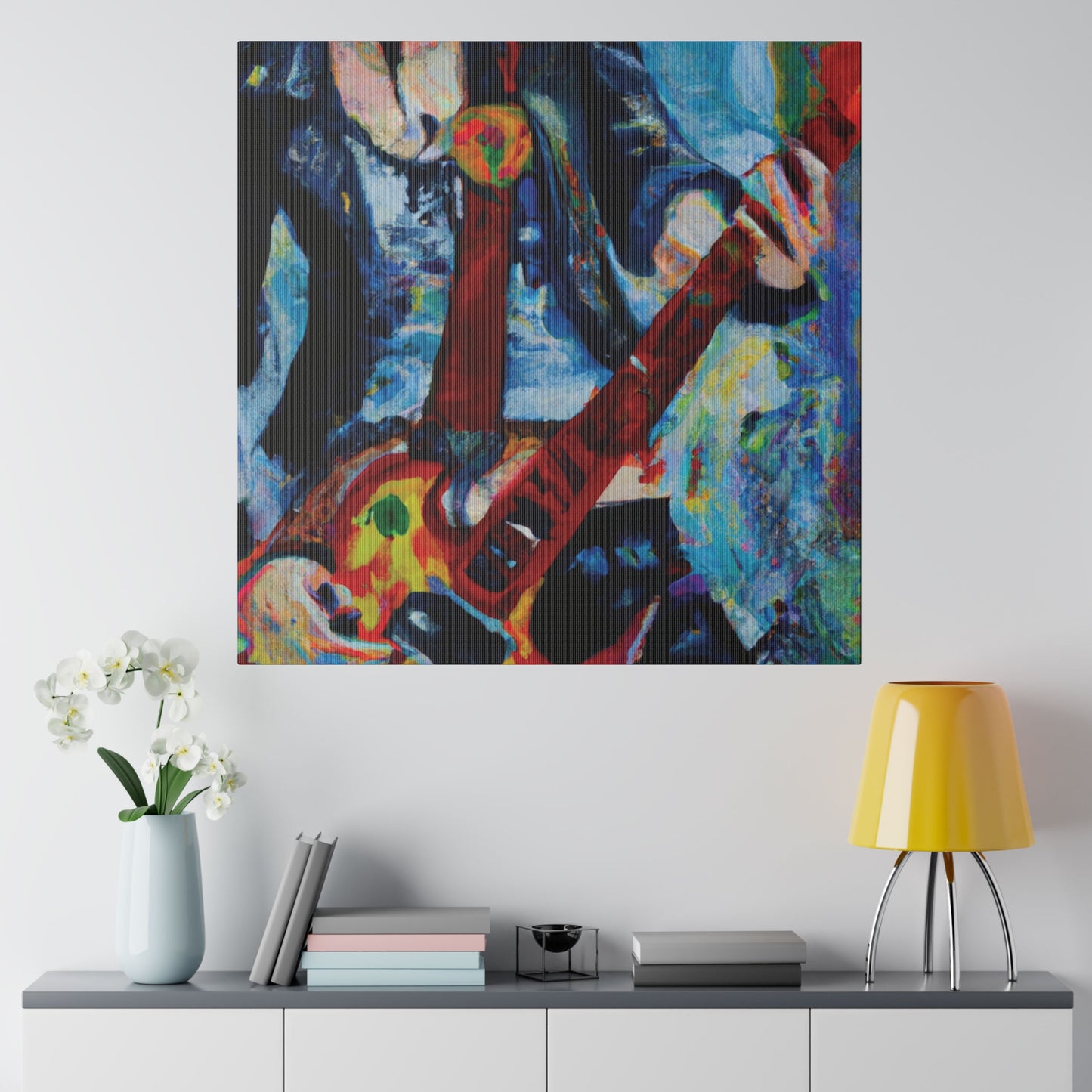 7105A - Rockstar Oil Painting Style Print | Poster | Home Decor | Wall Art | Music Art | Canvas