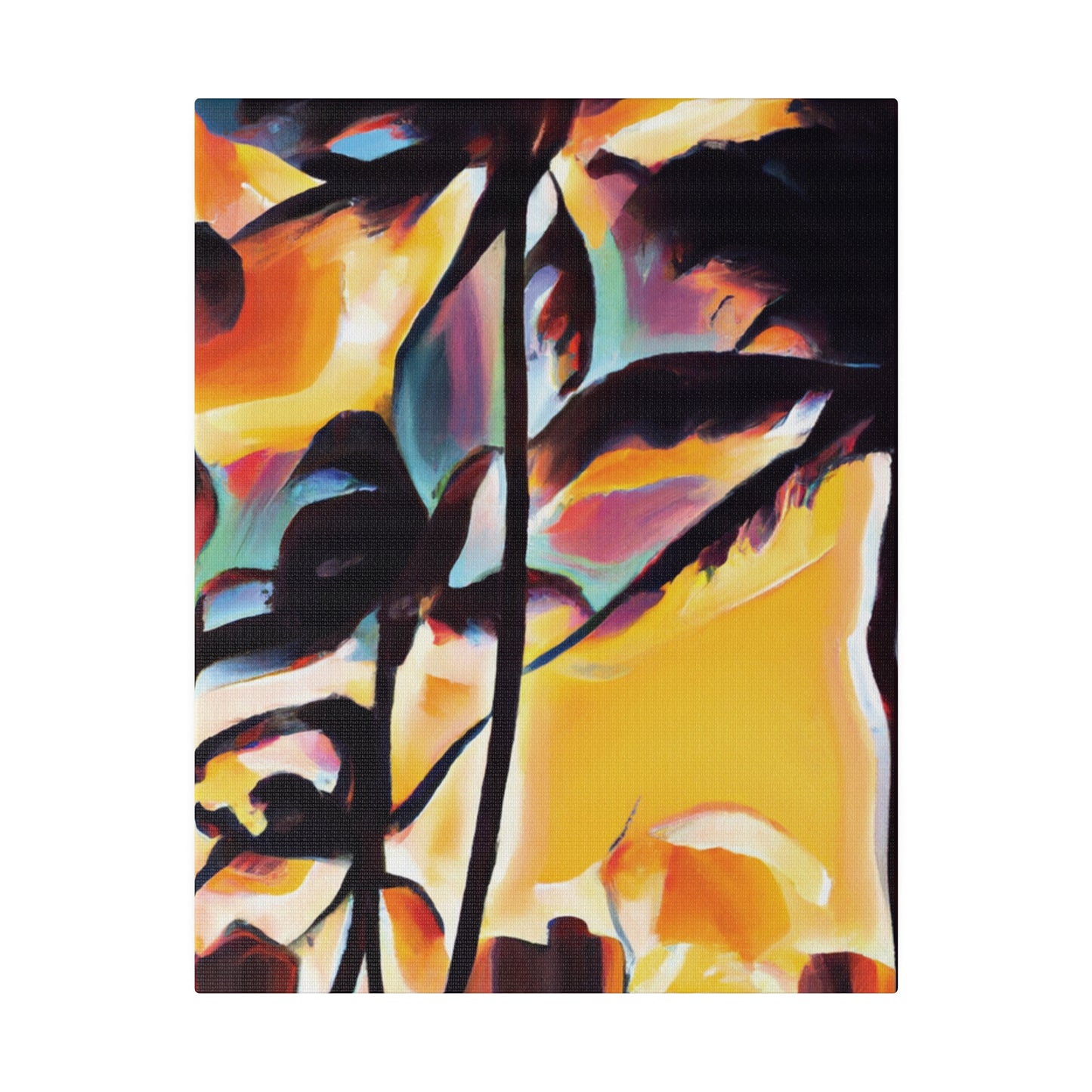 7343H - Miami Beach Sunset Painting Print | Miami | Beach | Sunset | Poster | Home Decor | Wall Art | Canvas