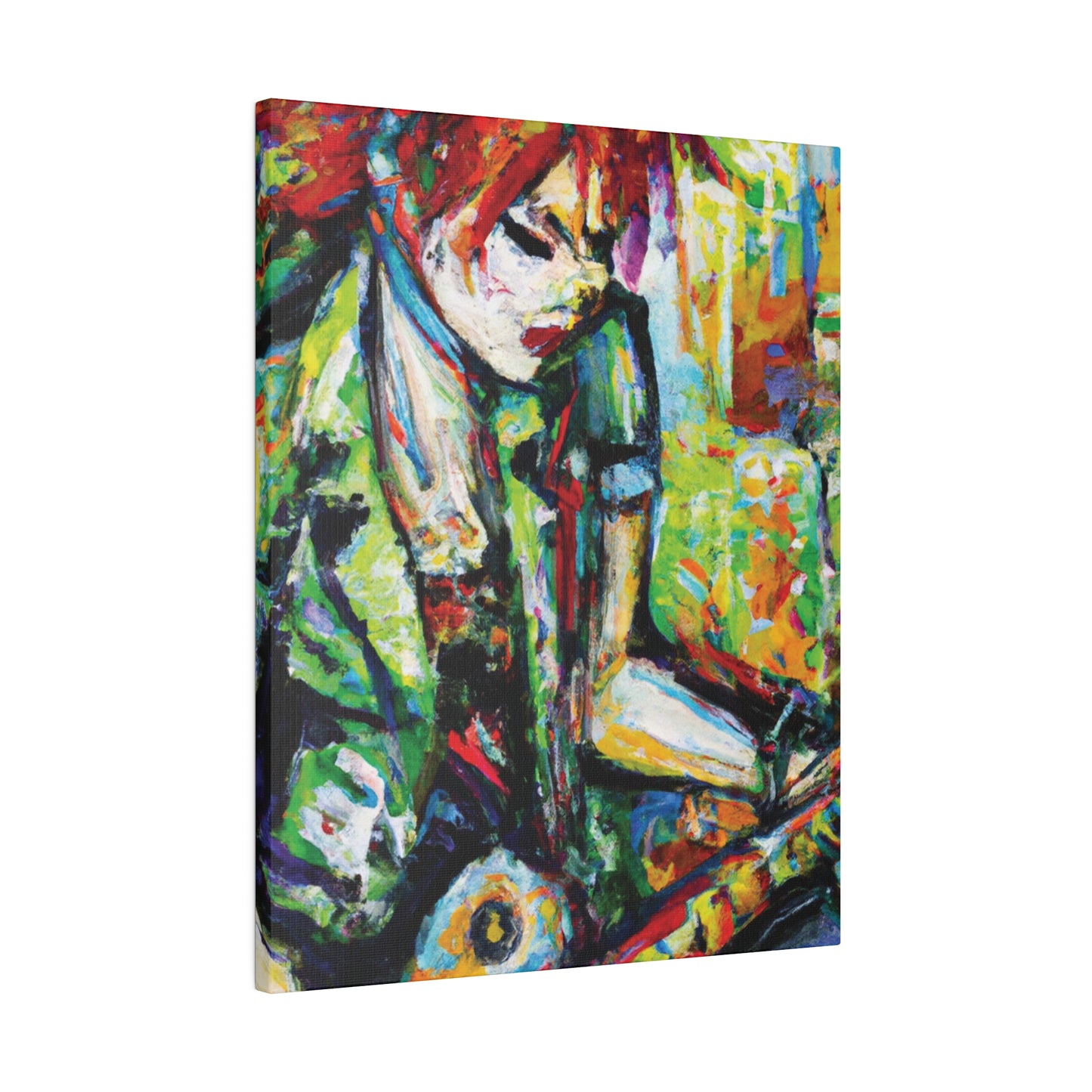 2204G - Rockstar Oil Painting Style Print | Poster | Home Decor | Wall Art | Music Art | Canvas