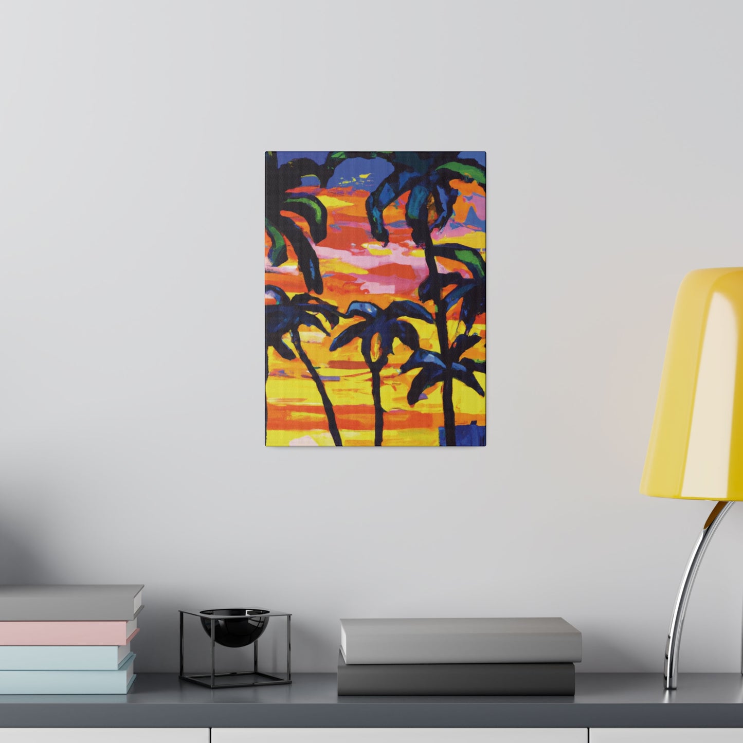 9087W - Miami Beach Sunset Painting Print | Miami | Beach | Sunset | Poster | Home Decor | Wall Art | Canvas