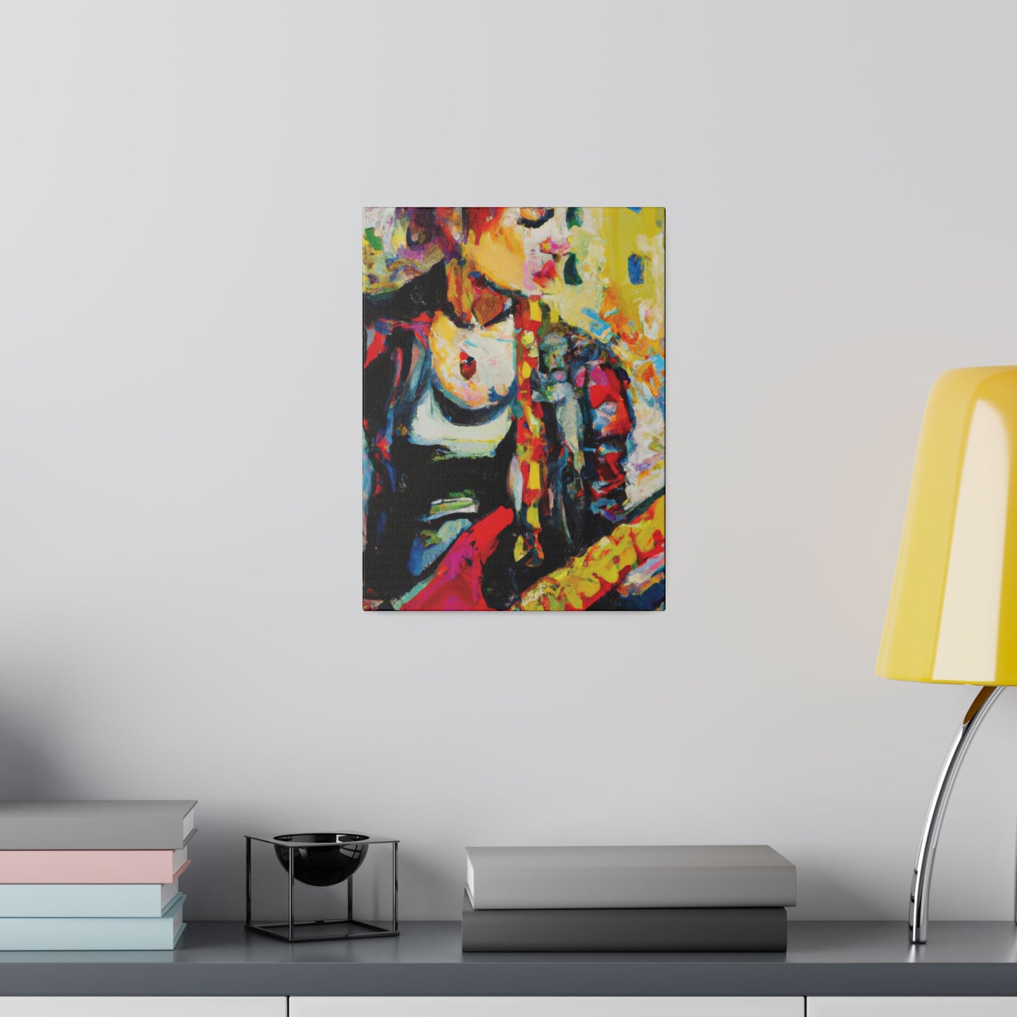 8768U - Rockstar Oil Painting Style Print | Poster | Home Decor | Wall Art | Music Art | Canvas