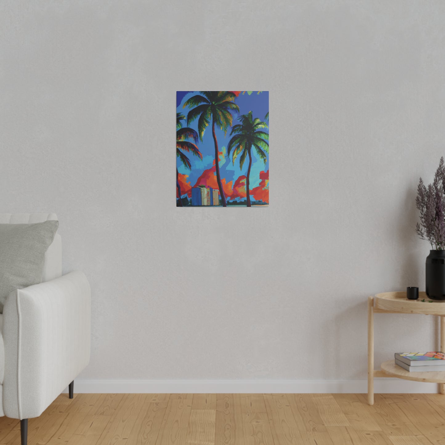 7382G - Miami Beach Sunset Painting Print | Miami | Beach | Sunset | Poster | Home Decor | Wall Art | Canvas