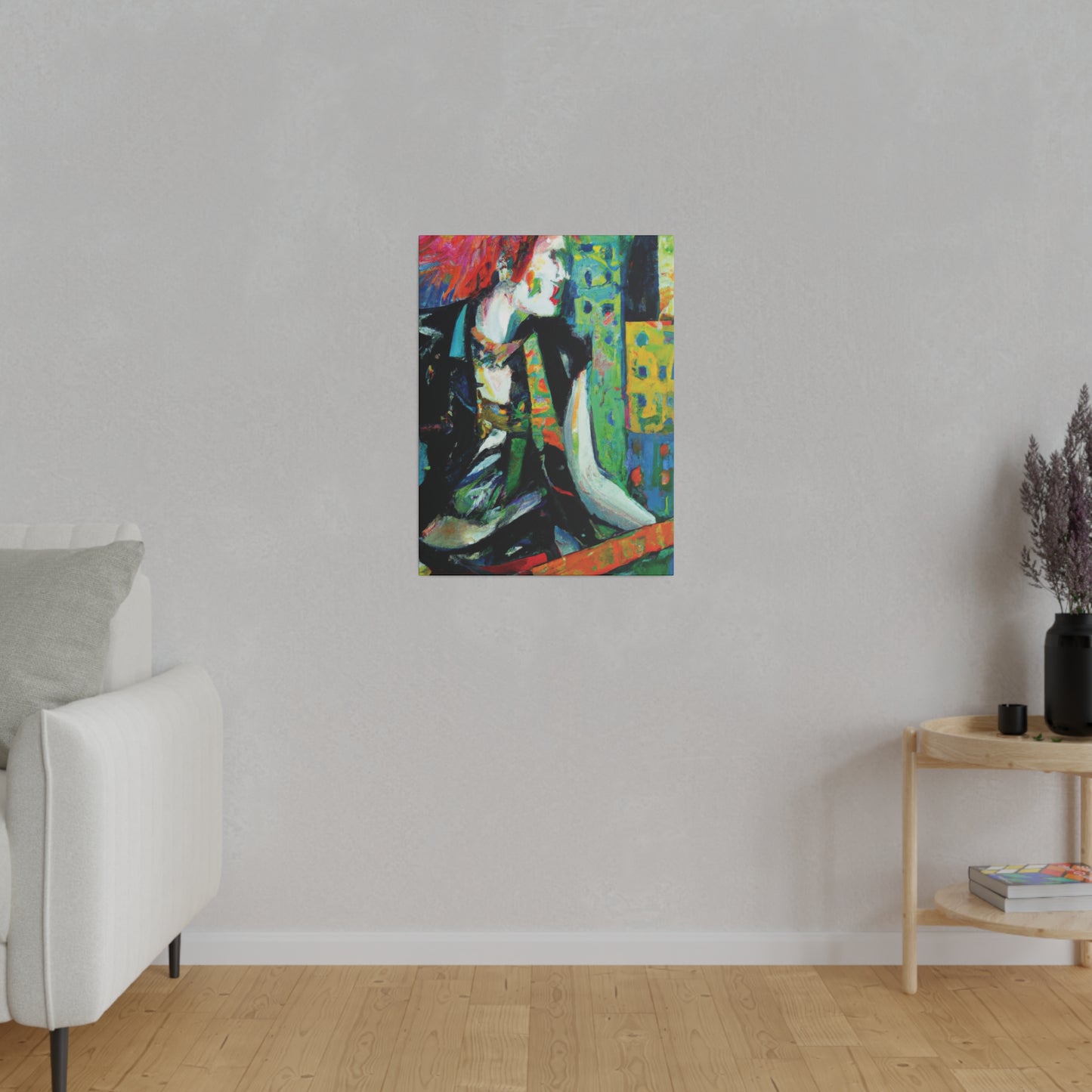 8726V - Rockstar Oil Painting Style Print | Poster | Home Decor | Wall Art | Music Art | Canvas