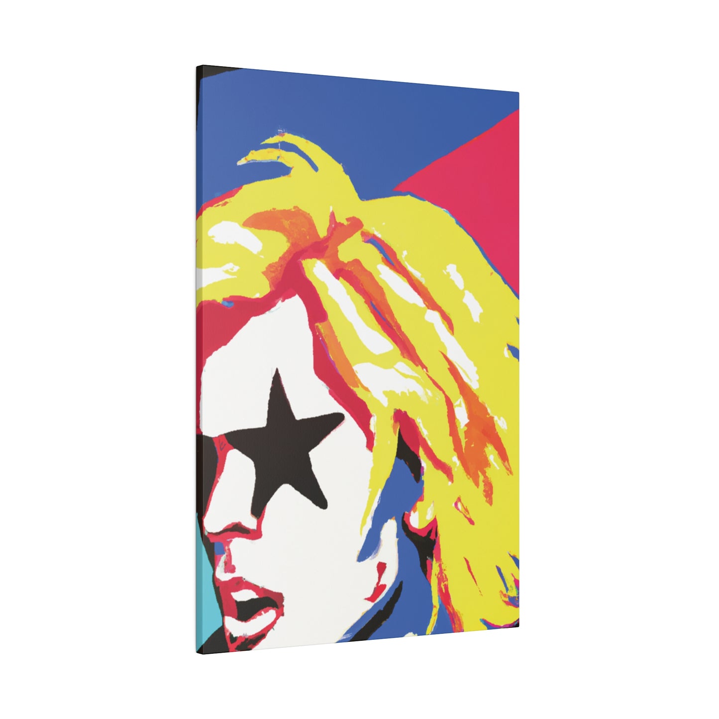 5402P - Rockstar Painting Print | Face | Abstract | Poster | Home Decor | Wall Art | Music Art | Canvas