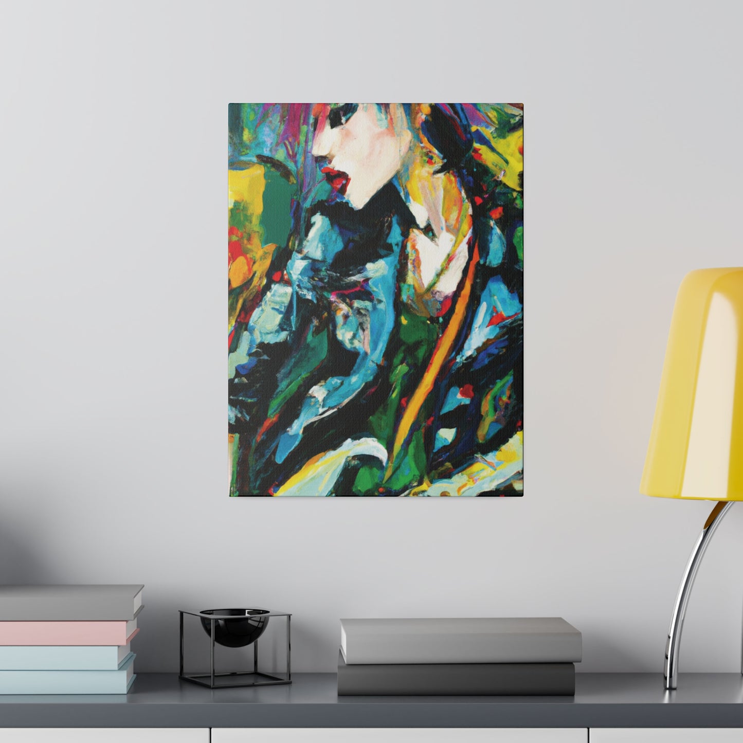 9841U - Rockstar Oil Painting Style Print | Poster | Home Decor | Wall Art | Music Art | Canvas