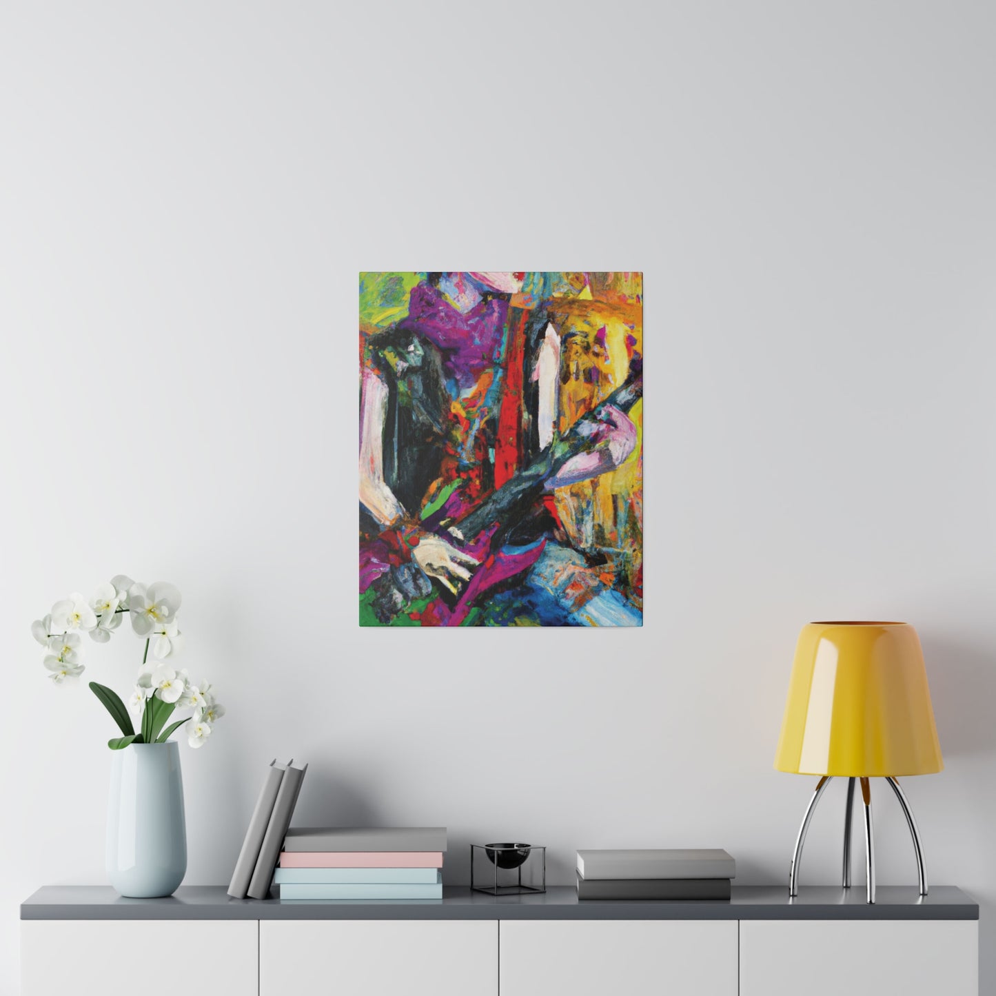 3088A - Rockstar Oil Painting Style Print | Poster | Home Decor | Wall Art | Music Art | Canvas