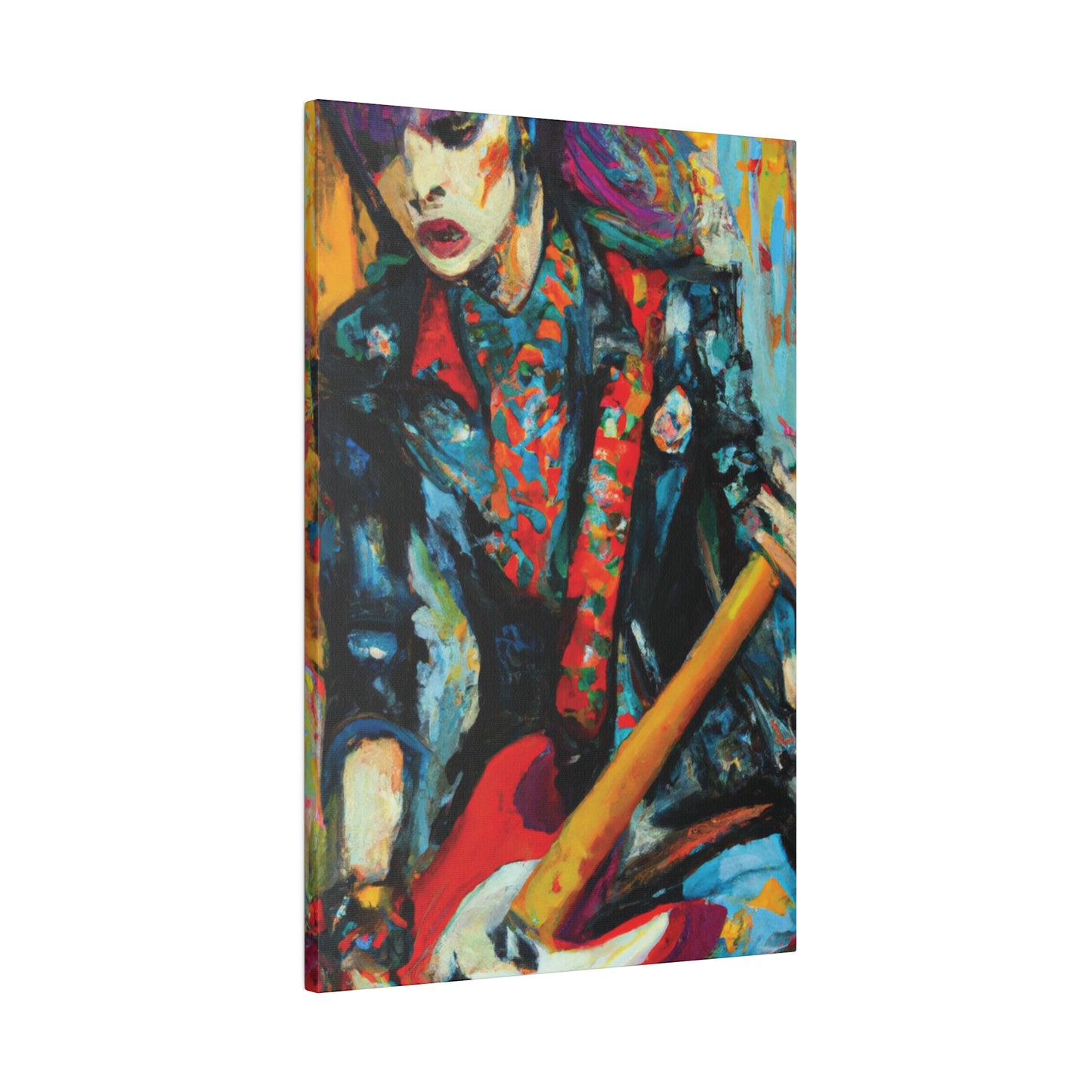 9697B - Rockstar Oil Painting Style Print | Poster | Home Decor | Wall Art | Music Art | Canvas