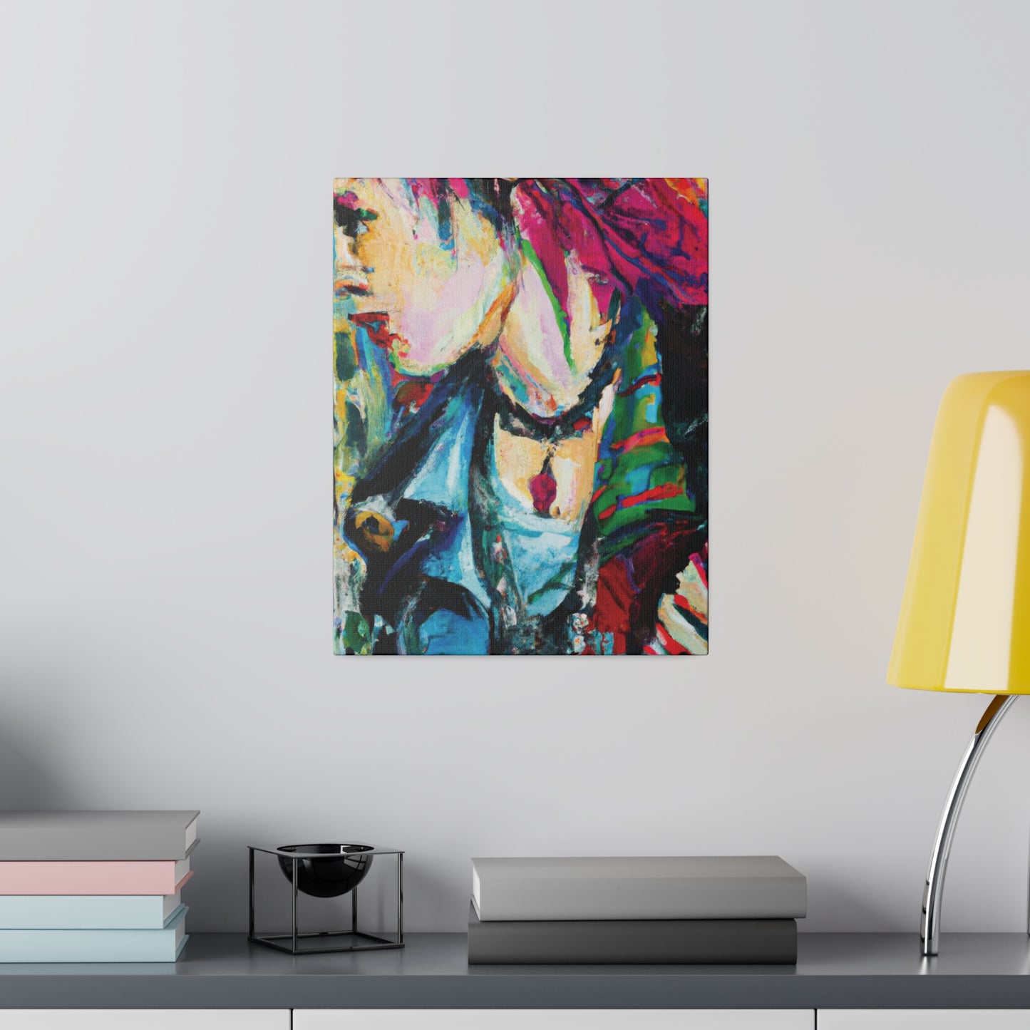 4106Q - Rockstar Oil Painting Style Print | Poster | Home Decor | Wall Art | Music Art | Canvas