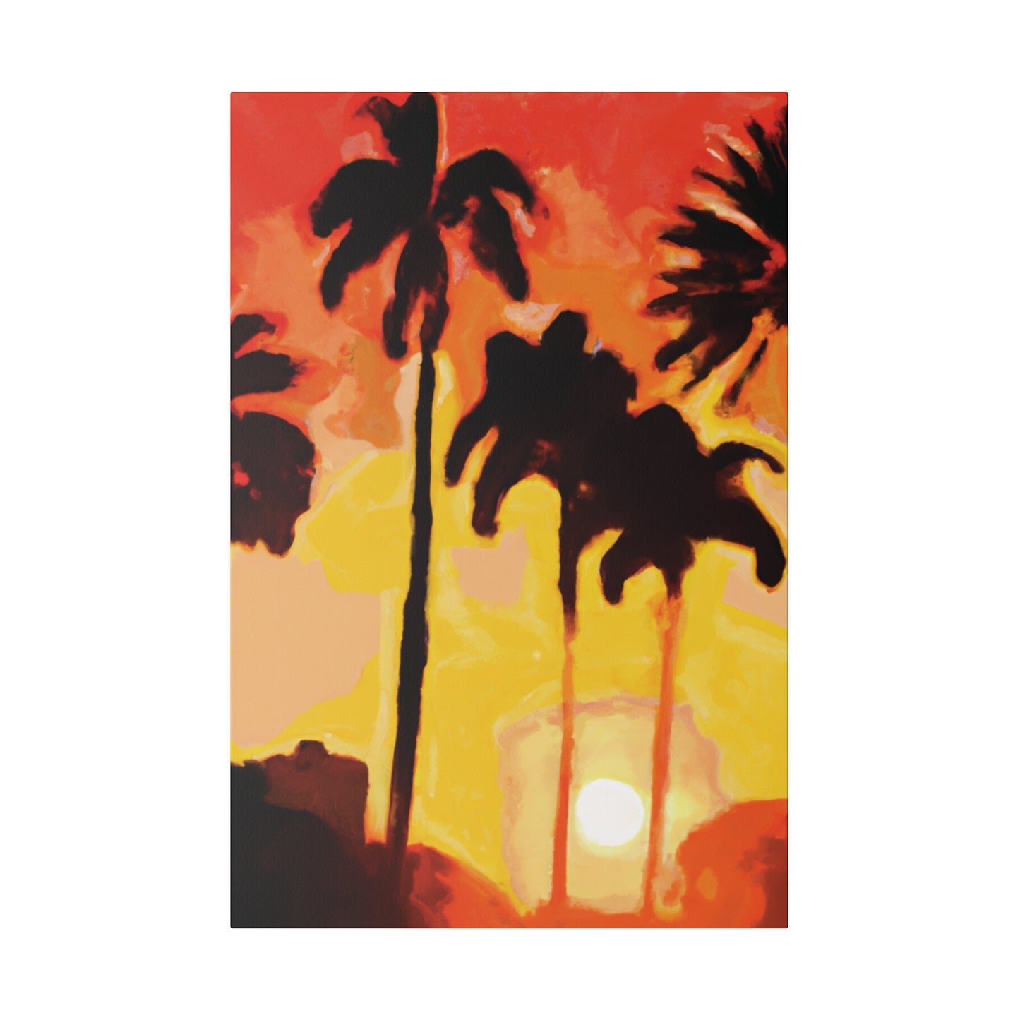 3259B - Miami Beach Sunset Painting Print | Miami | Beach | Sunset | Poster | Home Decor | Wall Art | Canvas